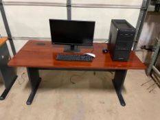 Computer Desk & Asus PowerSpec Computer, Monitor, Keyboard. Located in Hazelwood, MO