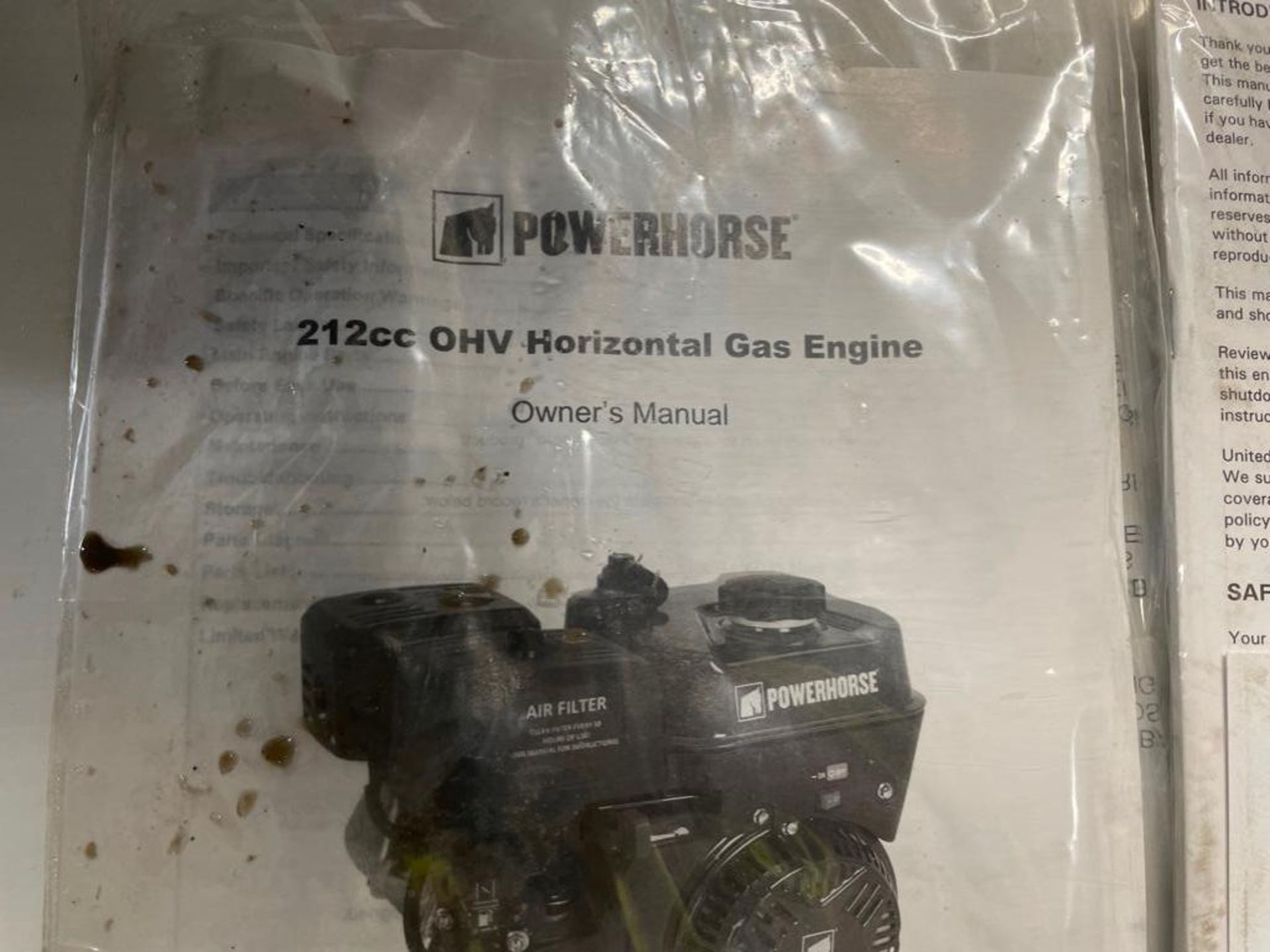 New Powerhorse 212cc OHV Horizontal Gas Engine by Honda Engines. Bucket of Organizers with Nuts, Bol - Image 7 of 9