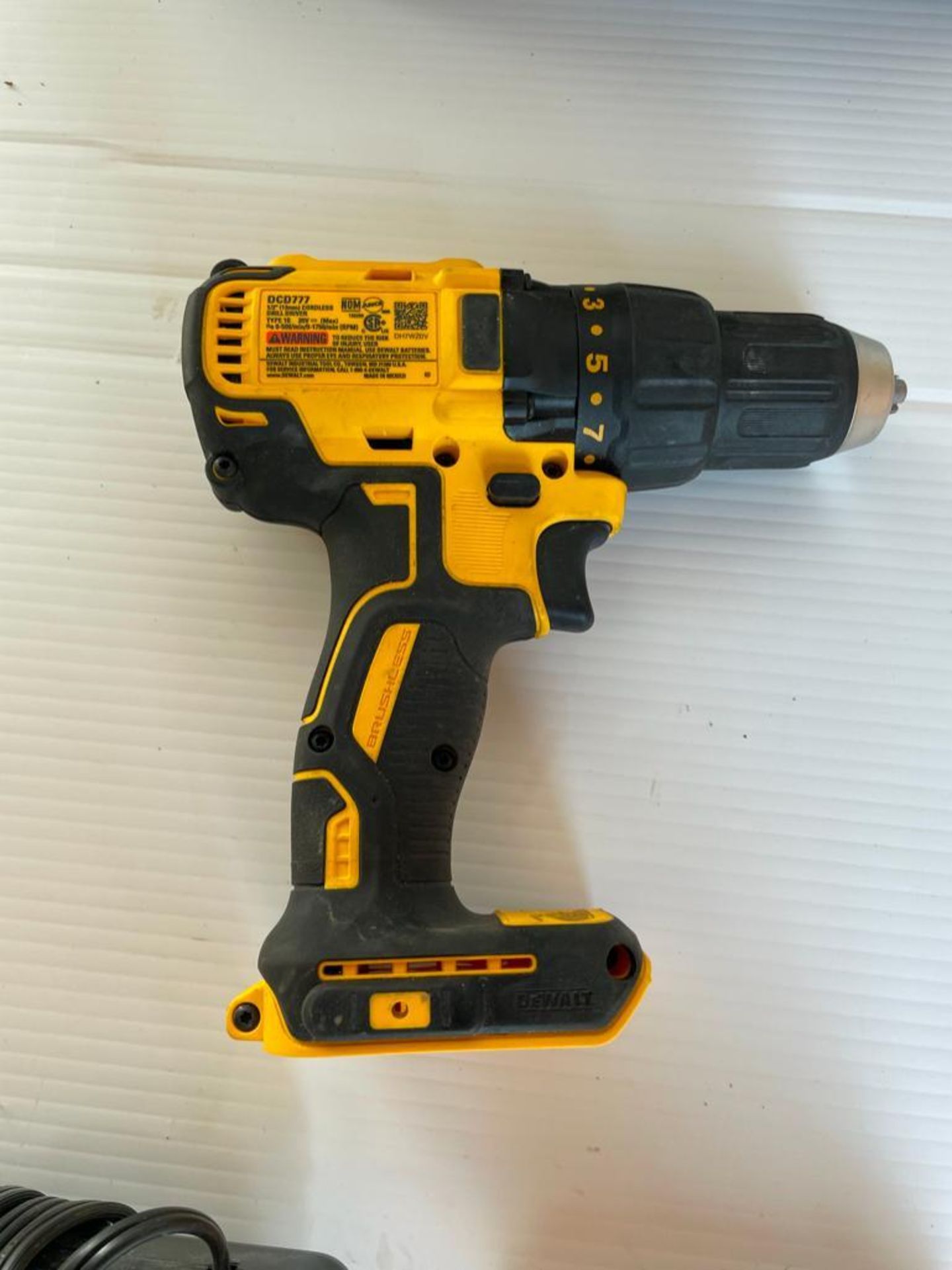 DeWalt DCD777 Cordless Drill Driver 1/2" with Battery, Charger & Case. Located in Hazelwood, MO - Image 5 of 8