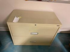 Two-Drawer Metal Lateral File Cabinet. Located in Hazelwood, MO