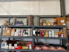 Top Two Shelving Units & Top Shelf of Miscellaneous Parts, Cross Performance, Air Filter Sets, Spark