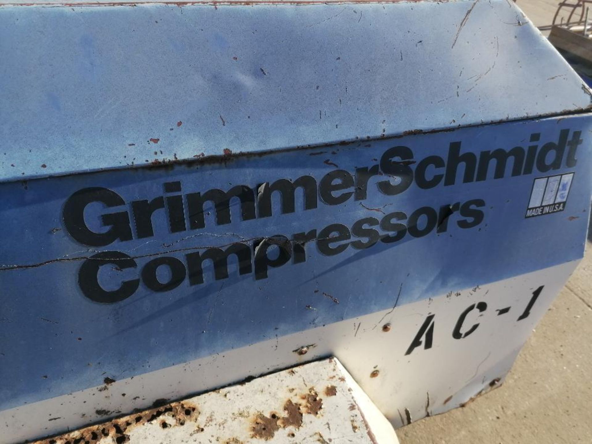 GrimmerSchmidt Compressor, 1908 Hours. Located in Hazelwood, MO. - Image 4 of 9