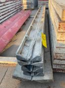 (5) Assorted Symons Steel Ply Concrete Forms. (4) 4" x 4" x 10' Hinged Corner Symons Aluminum & (1)