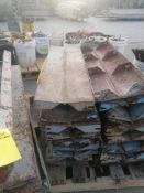 (9) 6" x 6" x 3' Hinged Corner Symons Steel Ply Concrete Forms. Located in Hazelwood, MO