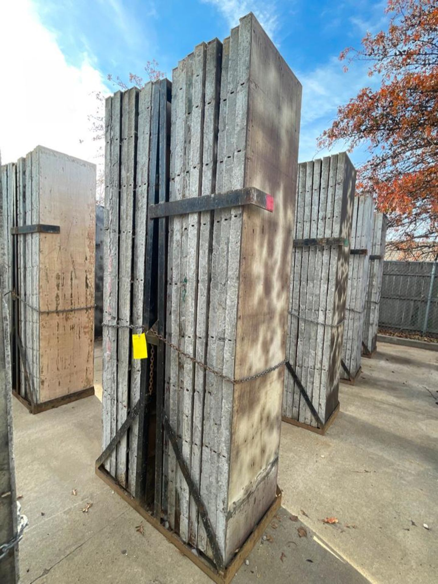 (16) 2' x 9' Symons Steel Ply Concrete Forms in Baskets with Bells. Located in Hazelwood. MO