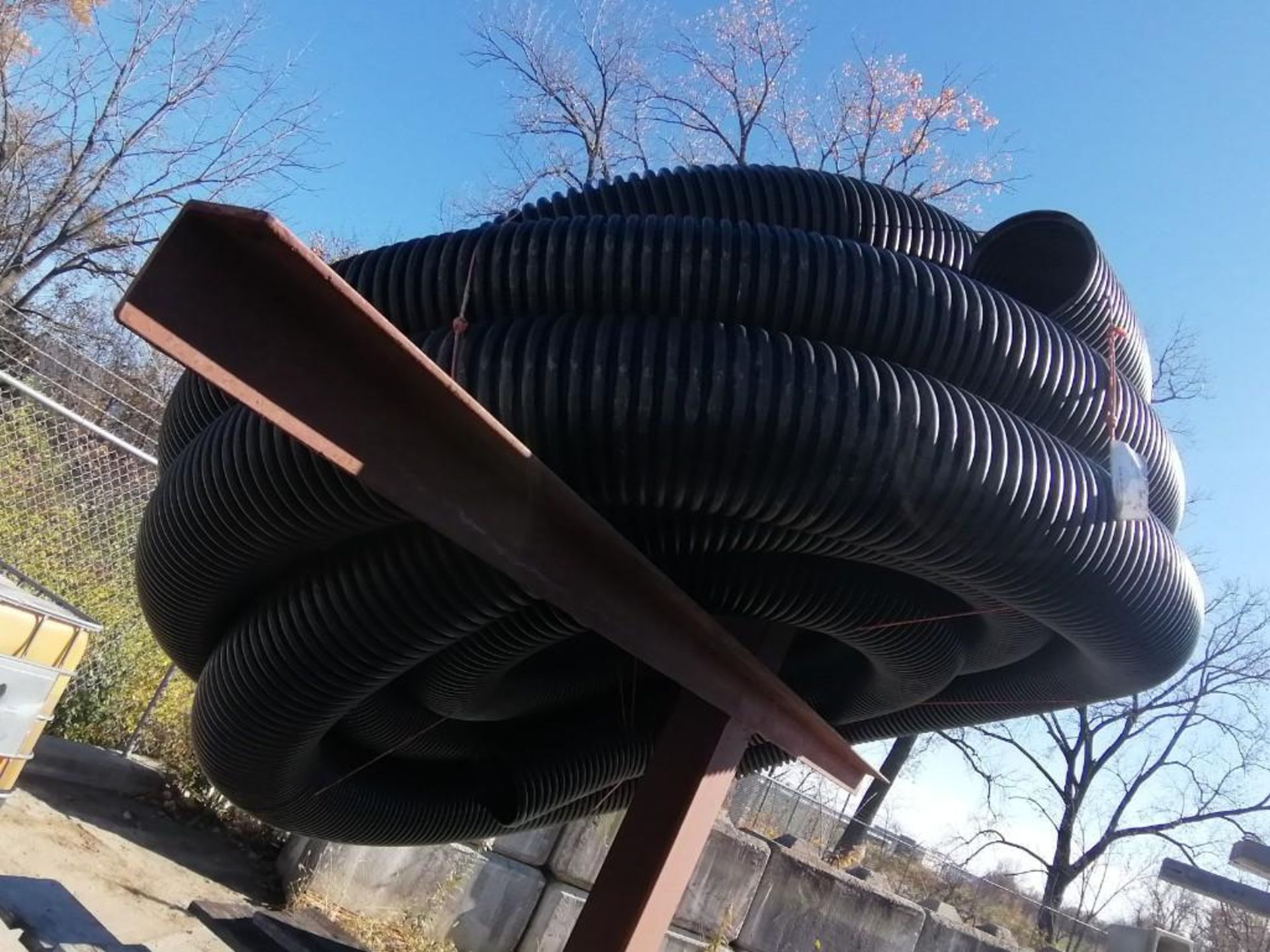 Lot of (3) Rolls of Corrugated Drainage Pipes & (1) Roll of Tencate Mirafi 140N/12.5/60. Located in - Image 5 of 6