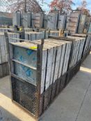 (36) 2' x 4' Symons Steel Ply Concrete Forms in Basket. Located in Hazelwood, MO