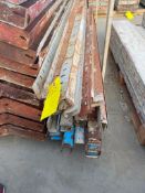 (39) Assorted Symons Steel Ply Concrete Forms. (15) 2" x 6' & (24) 1" x 6' Symons Steel Ply Concrete