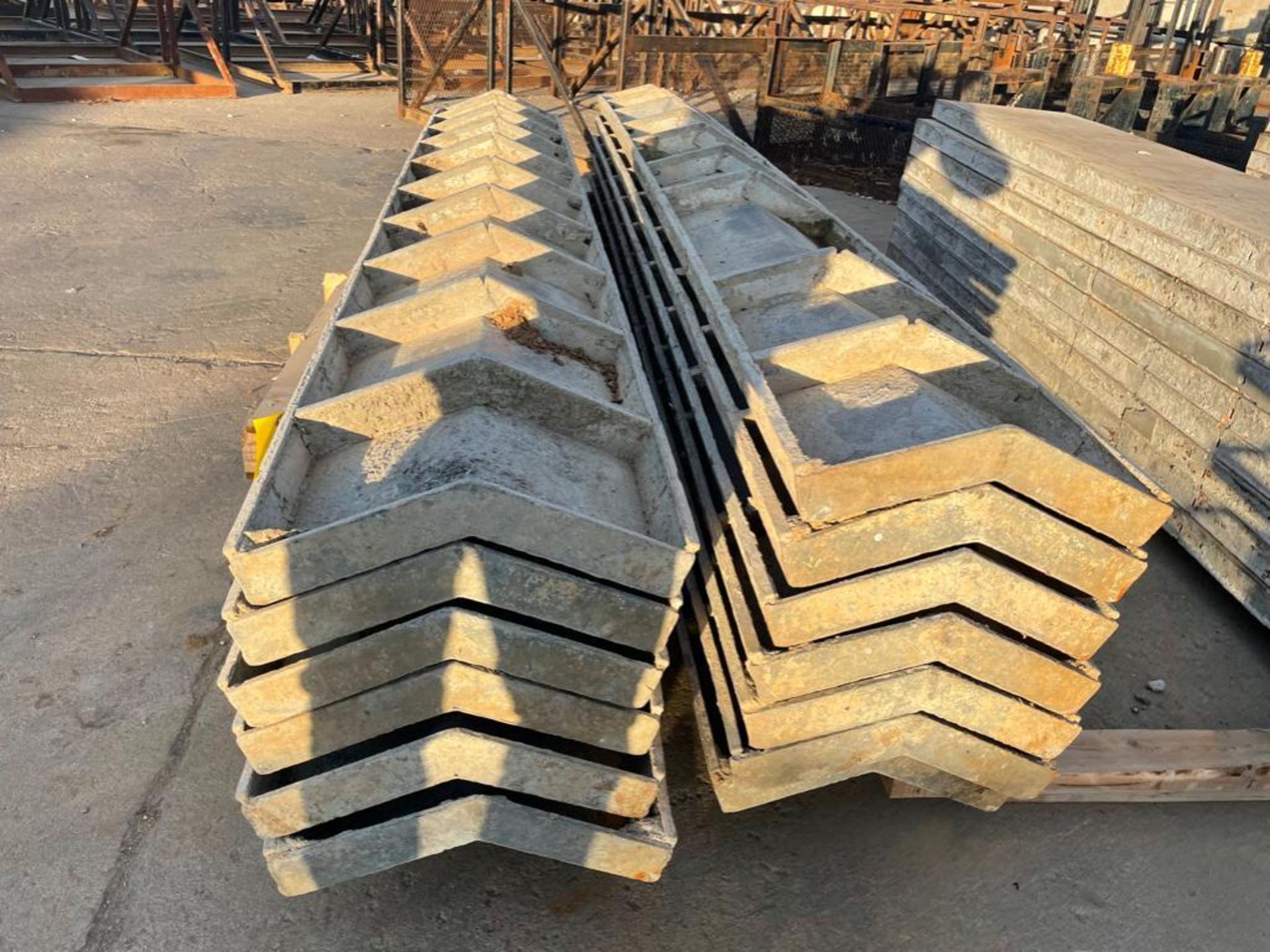 (13) Assorted Symons Aluminum Concrete Forms. (7) 7" x 7" x 10' OSC Symons Aluminum & (6) 8" x 8" x