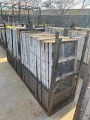 (34) 2' x 4' Symons Steel Ply Concrete Forms in Basket. Located in Hazelwood, MO