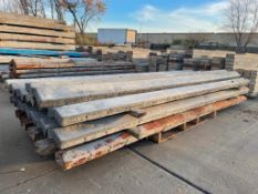 (14) 4" x 4" x 10' OSC Symons Aluminum Concrete Forms. Located in Hazelwood. MO