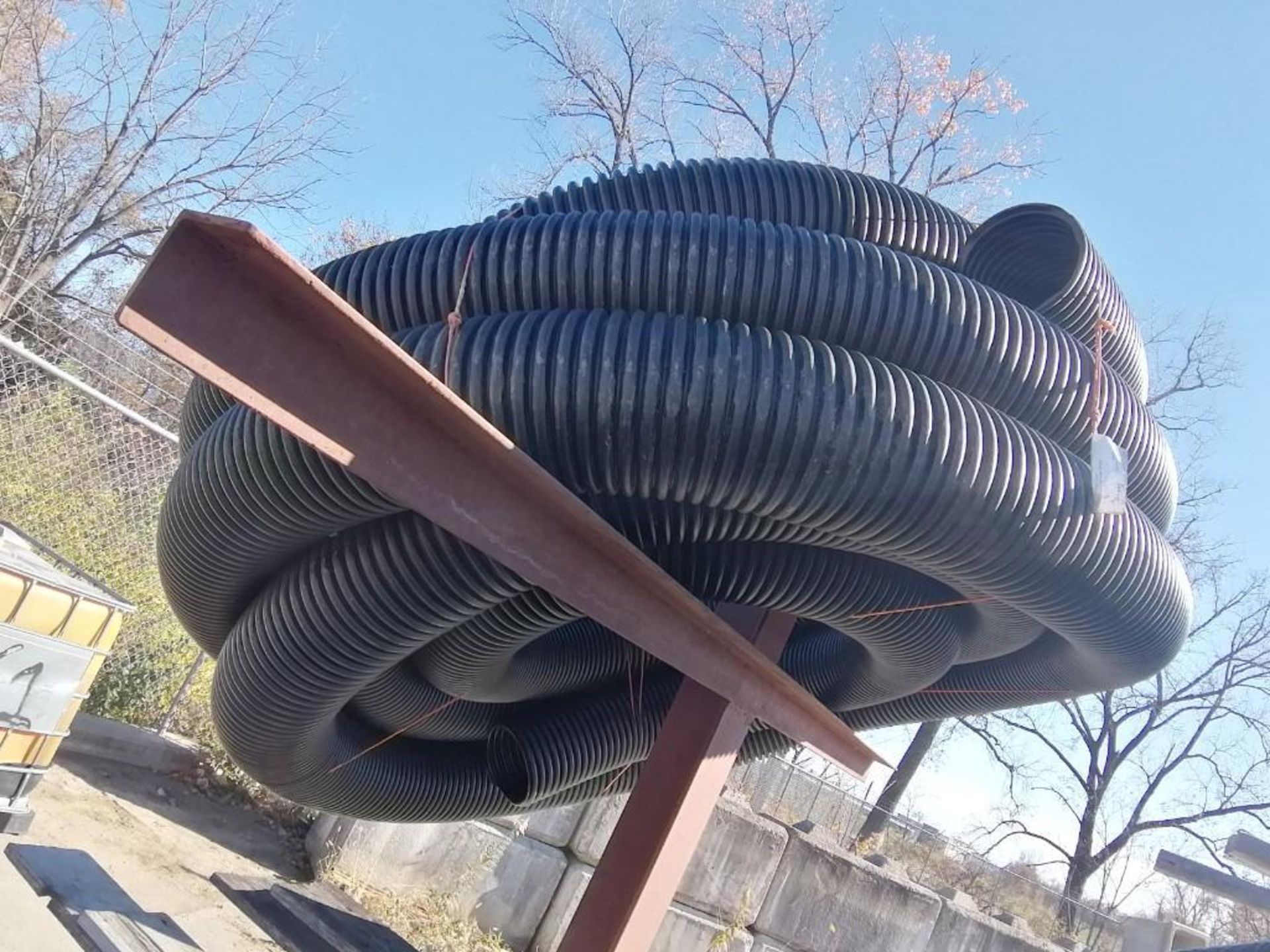 Lot of (3) Rolls of Corrugated Drainage Pipes & (1) Roll of Tencate Mirafi 140N/12.5/60. Located in - Image 4 of 6