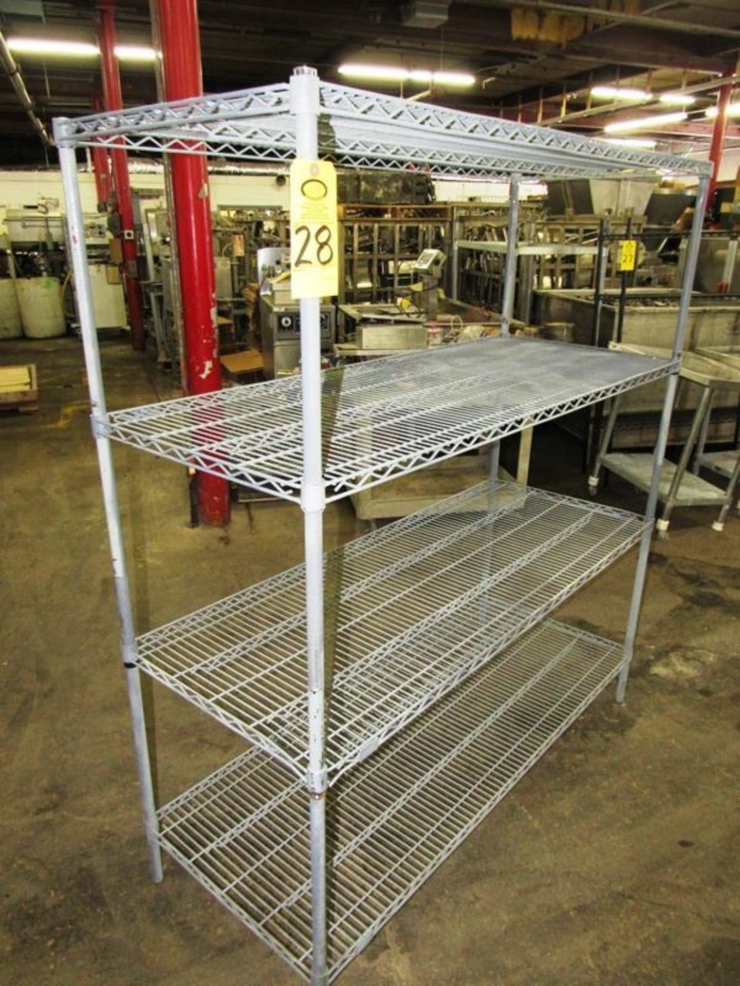 Metro Rack, 24" W X 5' L X 68" T, 4-shelves