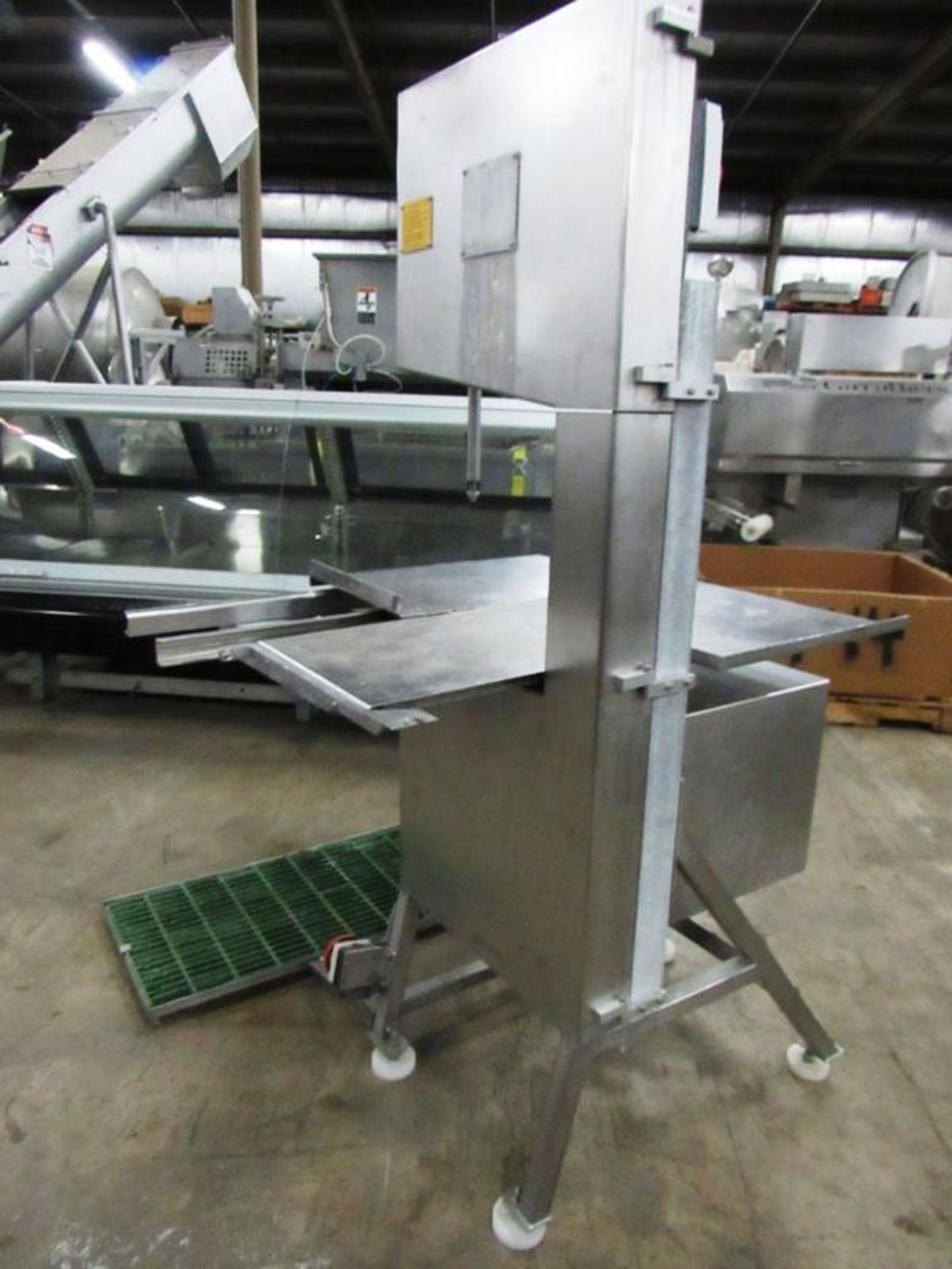 AEW Mdl. 400 Bandsaw, aluminum frame, stainless steel head & table, platform attached - Image 3 of 12