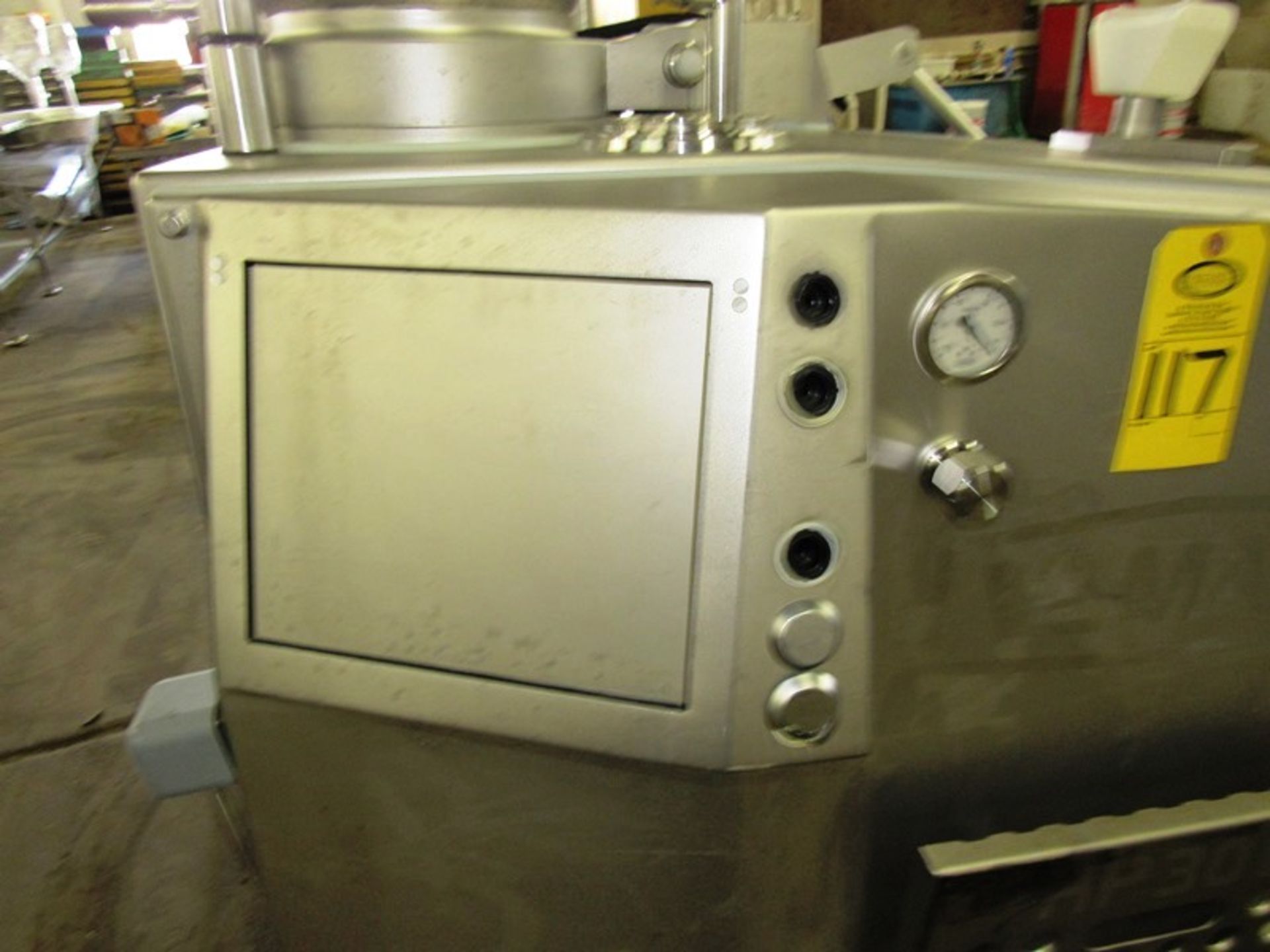 Vemag Mdl. HP30E Continuous Vacuum Filler with bucket lift, Ser. #166305, missing screws & - Image 7 of 16