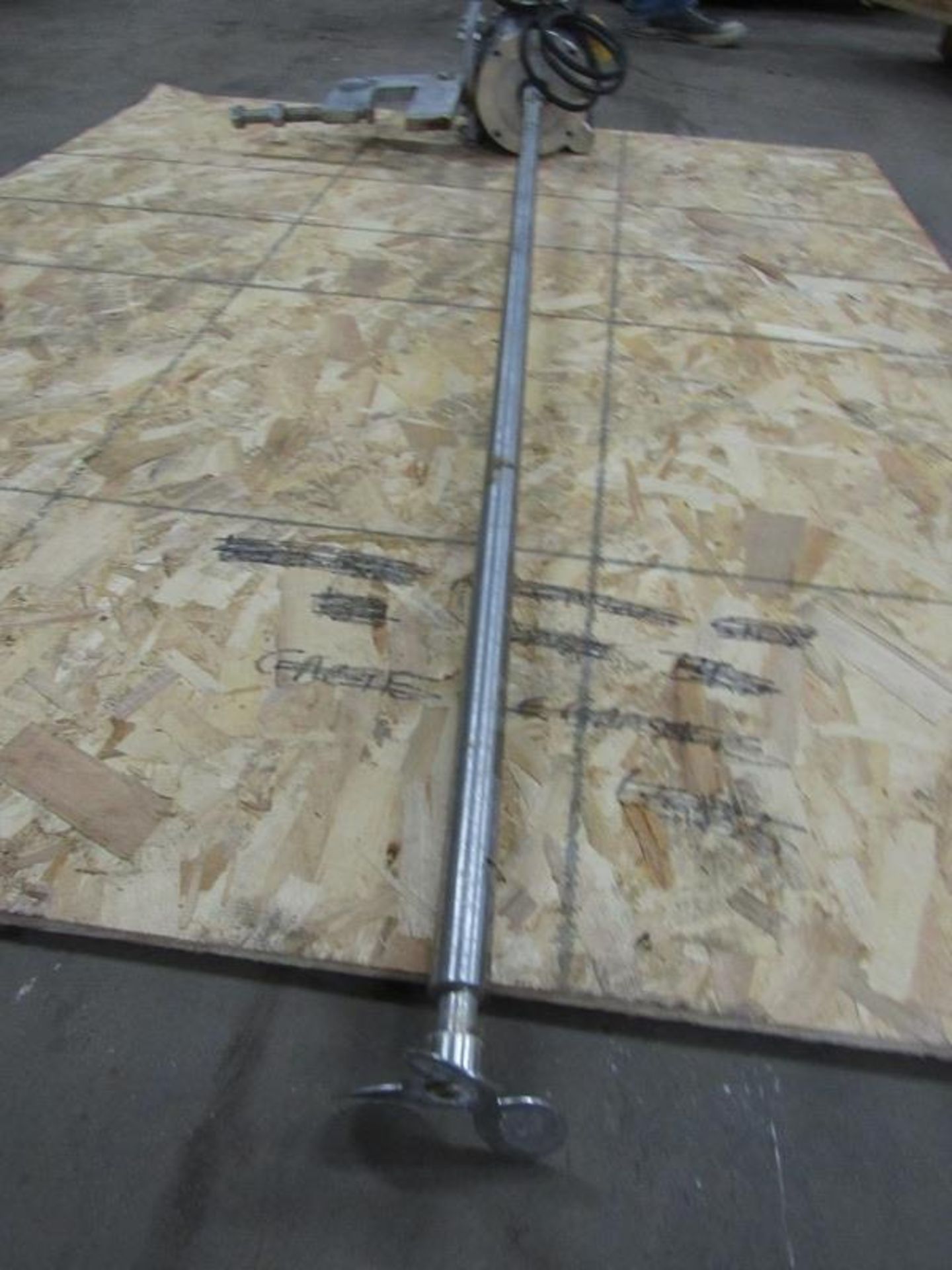 Mixer, 110 volts, stainless steel motor, 4' long shaft, 4" dia. propeller with mounting brackets - Image 3 of 3