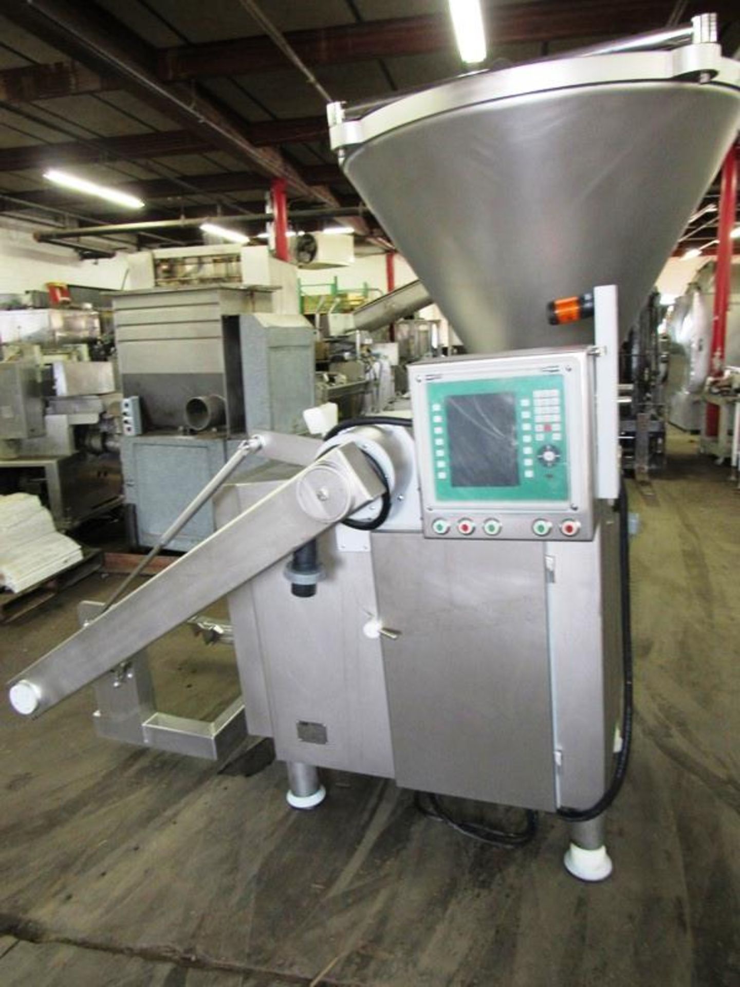 Vemag Mdl. HP30E Continuous Vacuum Filler with bucket lift, Ser. #166305, missing screws & - Image 2 of 16