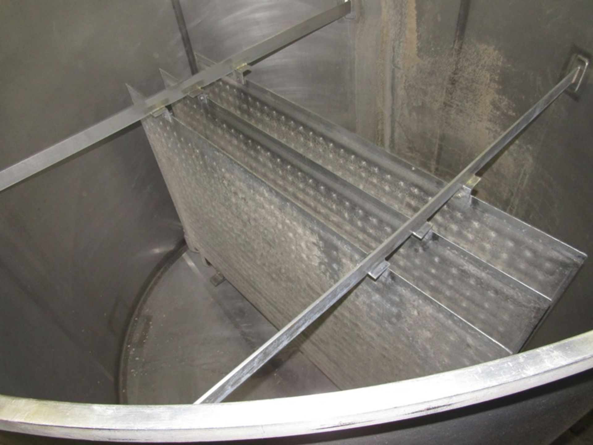 Letsch Stainless Steel Single Wall Tank, 72" dia. X 60" deep cone bottom, (3) stainless steel - Image 5 of 7