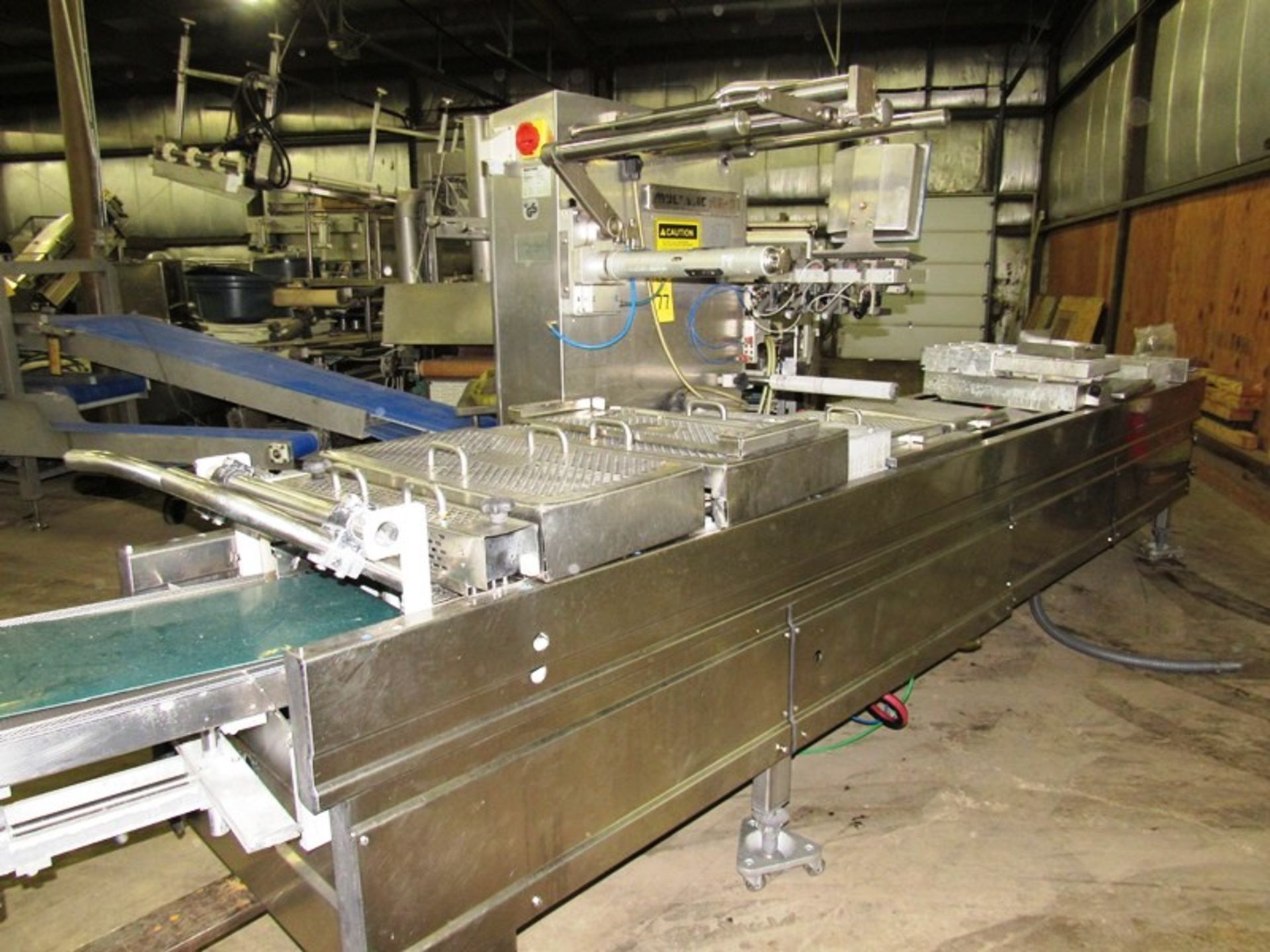 Multivac Mdl. R240 Rollstock Thermoforming Packager, Ser. #106852, approx. 450 mm between chains,