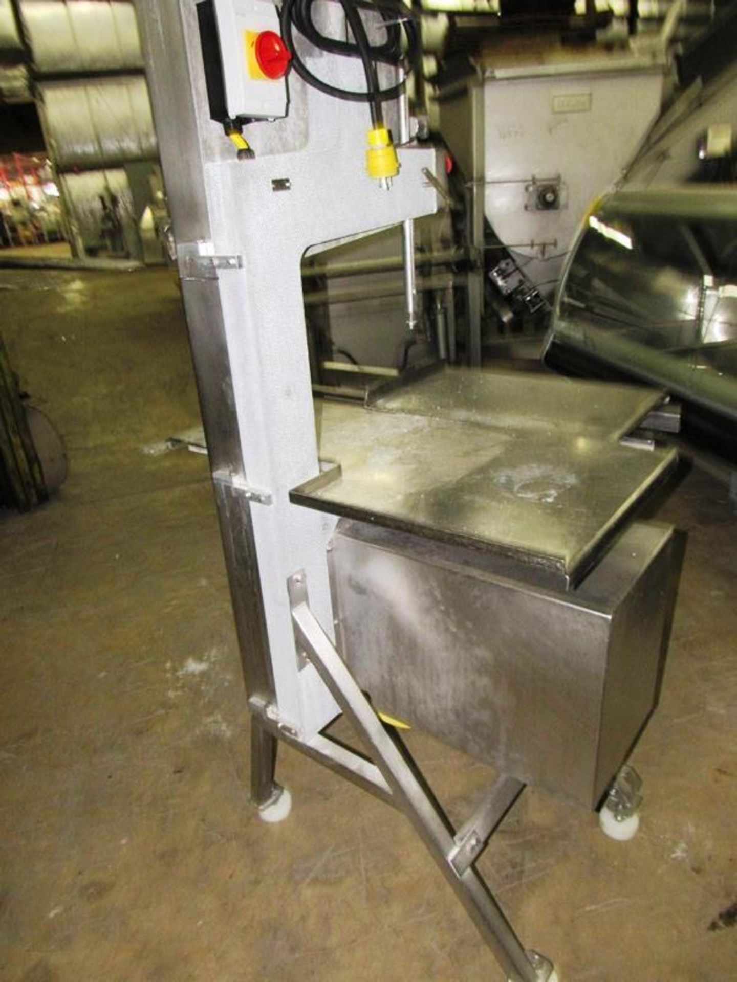 AEW Mdl. 400 Bandsaw, aluminum frame, stainless steel head & table, platform attached - Image 4 of 12