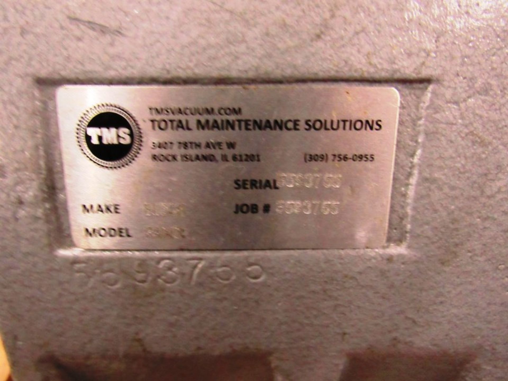 Busch Mdl. RAO400 Vacuum Pump, 15 h.p., 230/460 volts (Rebuilt by TMS) - Image 6 of 6