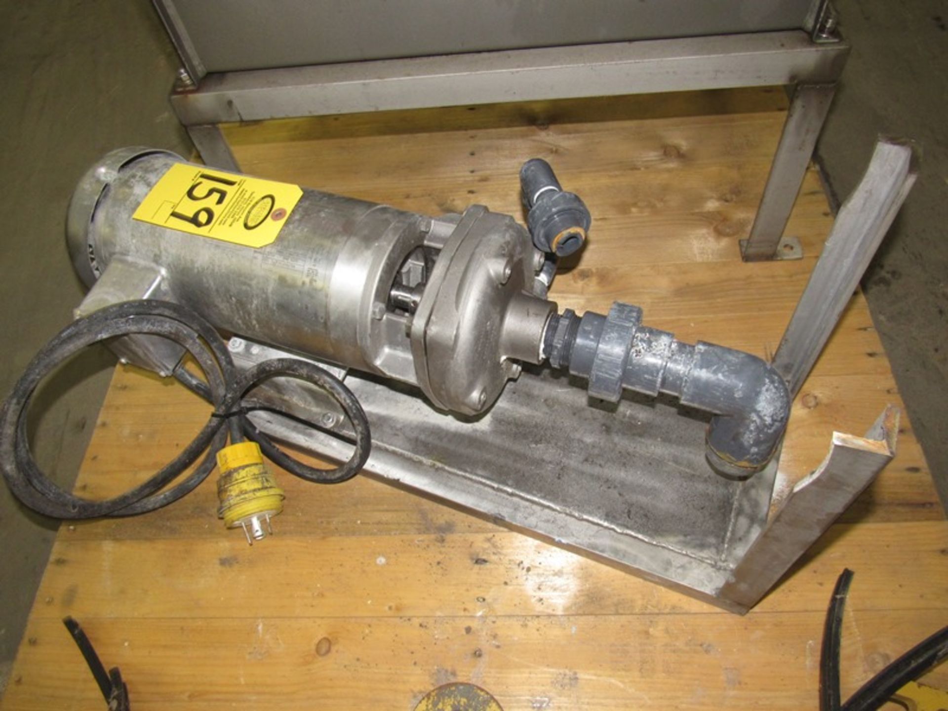 Stainless Steel Centrifugal Pump on dual voltage stainless steel motor, 1" inlet, 2" outlet