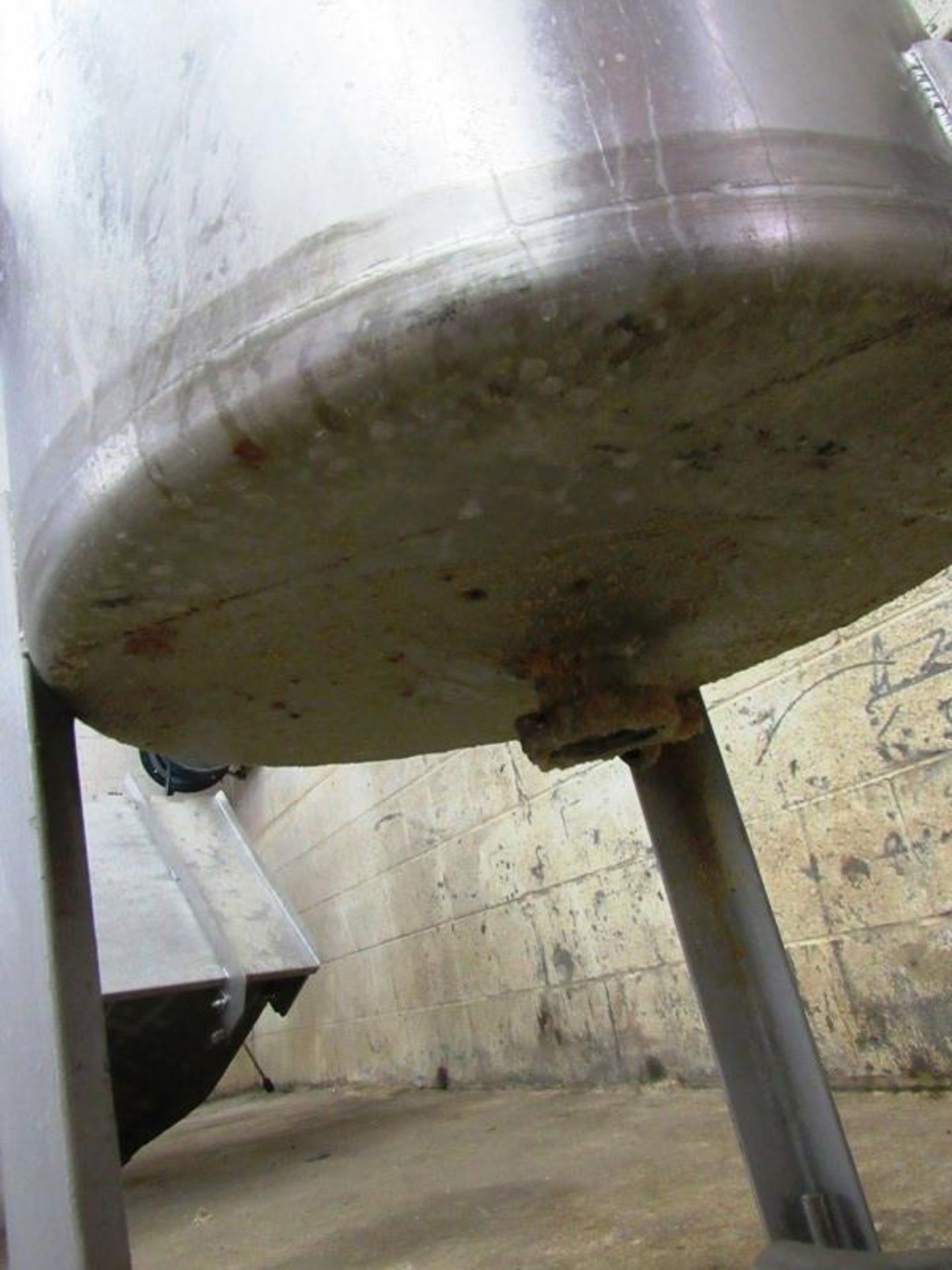 Stainless Steel Process Tank, 20" Dia. X 24" Deep, (42") T, 2" bottom outlet - Image 3 of 3