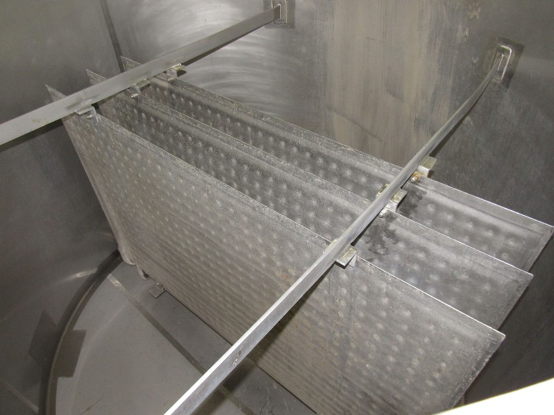 Letsch Stainless Steel Single Wall Tank, 72" dia. X 60" deep cone bottom, (3) stainless steel - Image 5 of 7