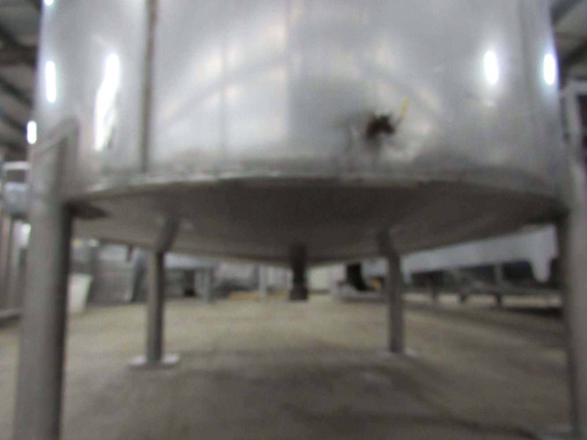 Letsch Stainless Steel Single Wall Tank, 72" dia. X 60" deep cone bottom, (3) stainless steel - Image 2 of 7