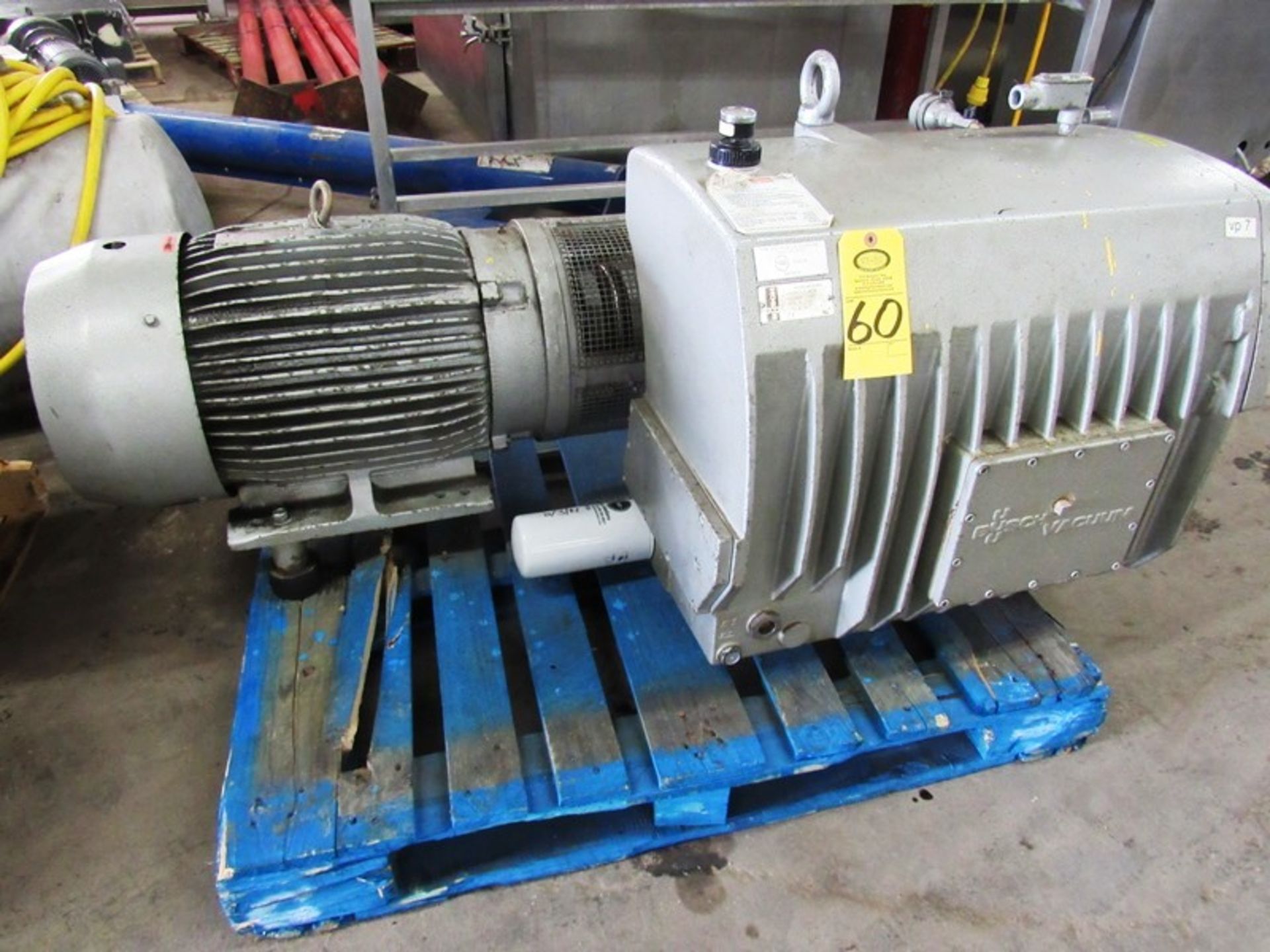 Busch Mdl. RAO630.B4Z6.1001 Vacuum Pump, Ser. #C8031, 25 h.p. Toshiba motor, 230/460 volts with heat