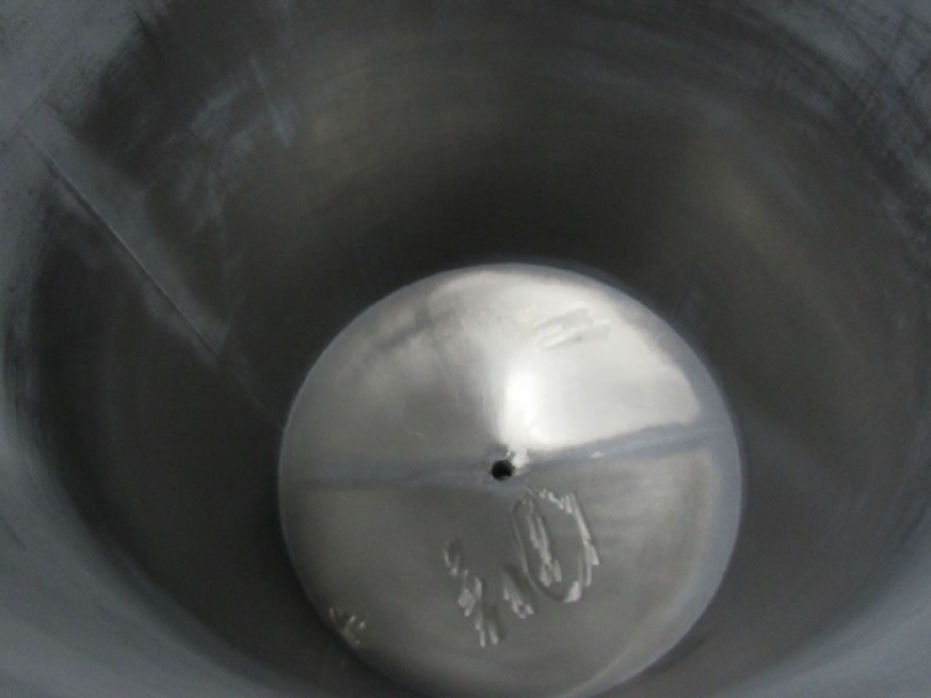 Afeco Stainless Steel Single Tank with solid lid, 44" dia. X 60" deep cone bottom, 80" tall overall, - Image 3 of 4