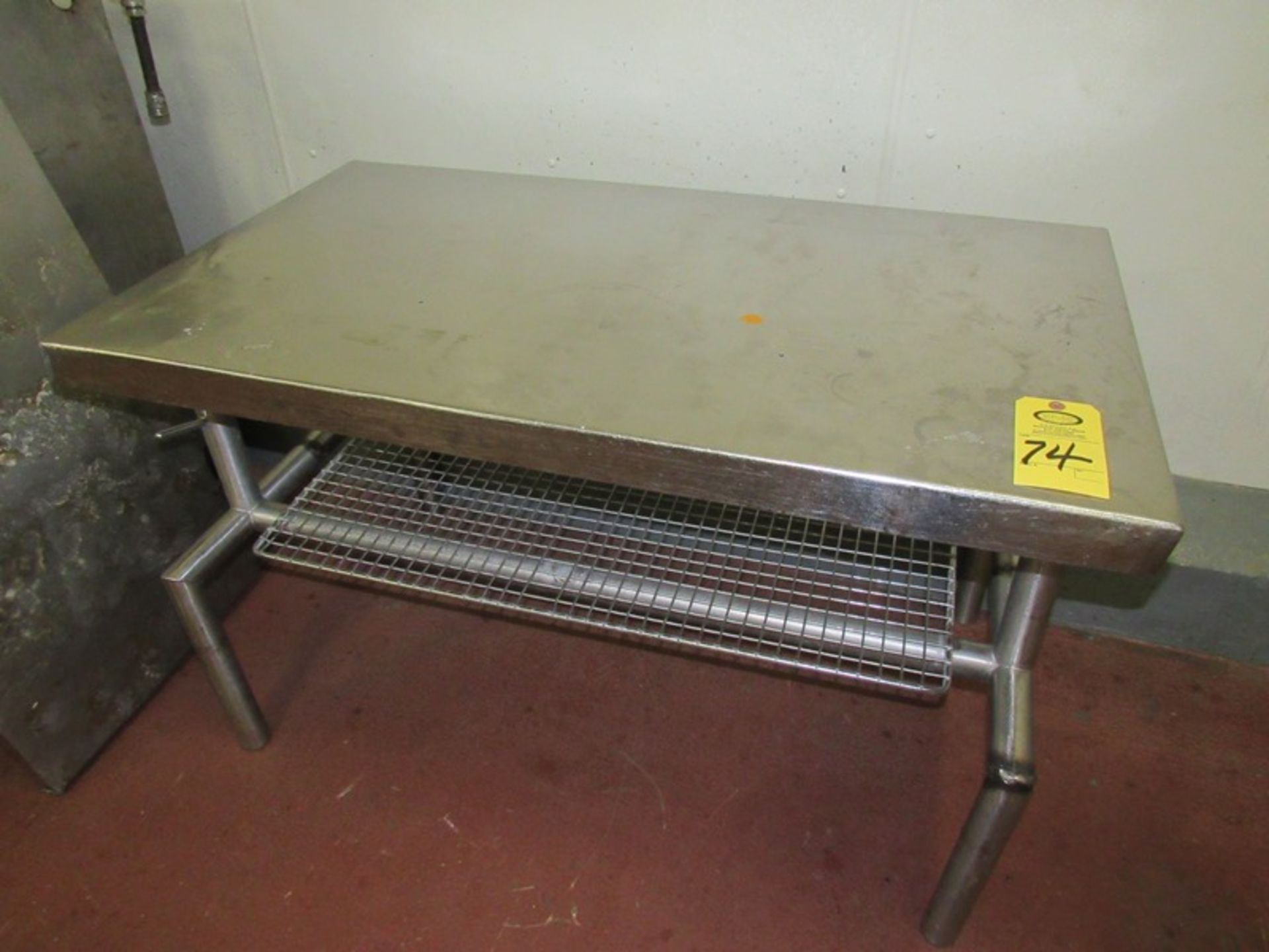Stainless Steel Table, 28" W X 4' L X 31" T (Required Rigging Fee: $25 Contact Norm Pavlish at