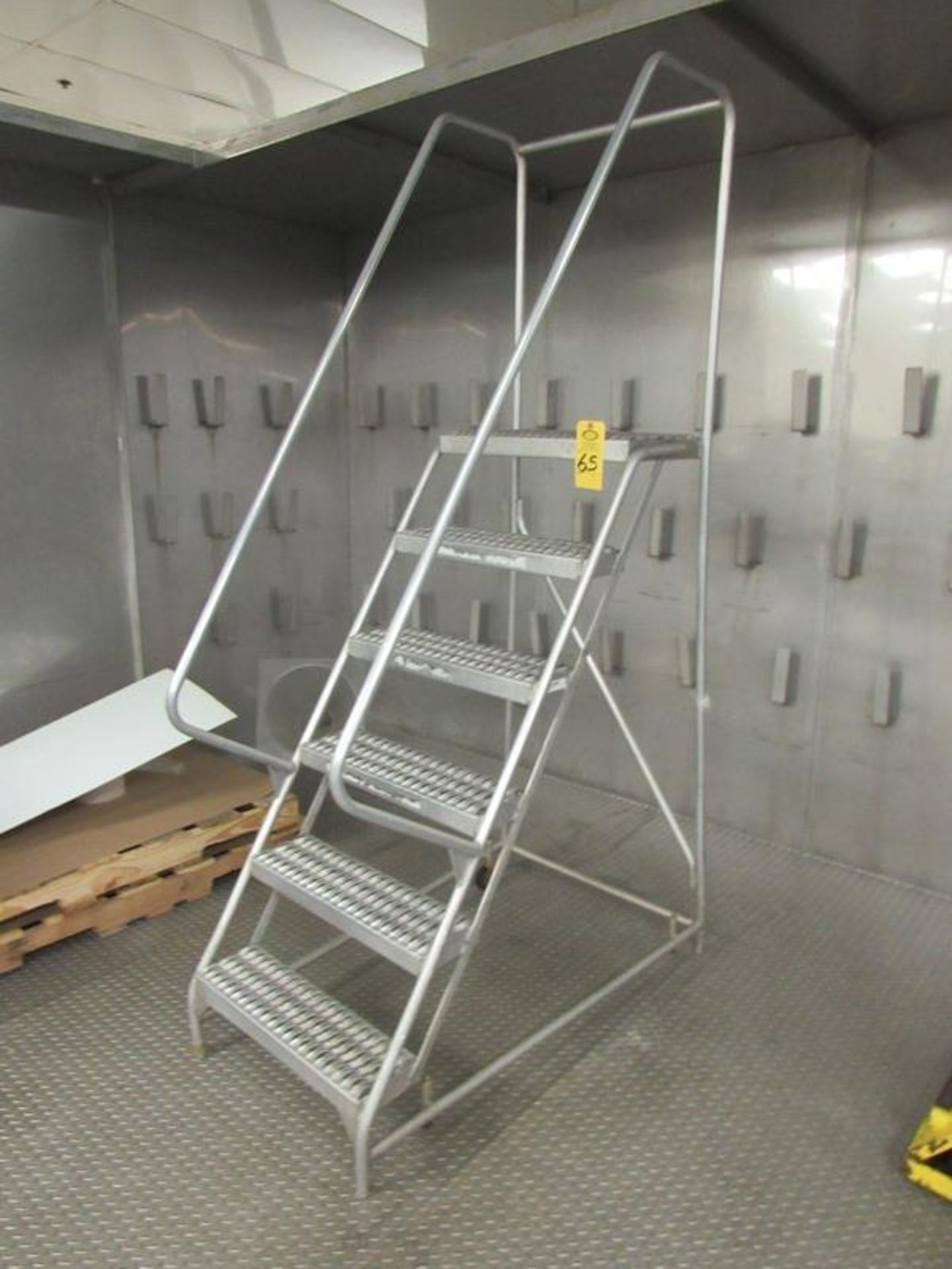 Triarc Portable Aluminum Ladder, (5) stairs & platform, 24” wide x 7’ tall w/rails (Required Rigging