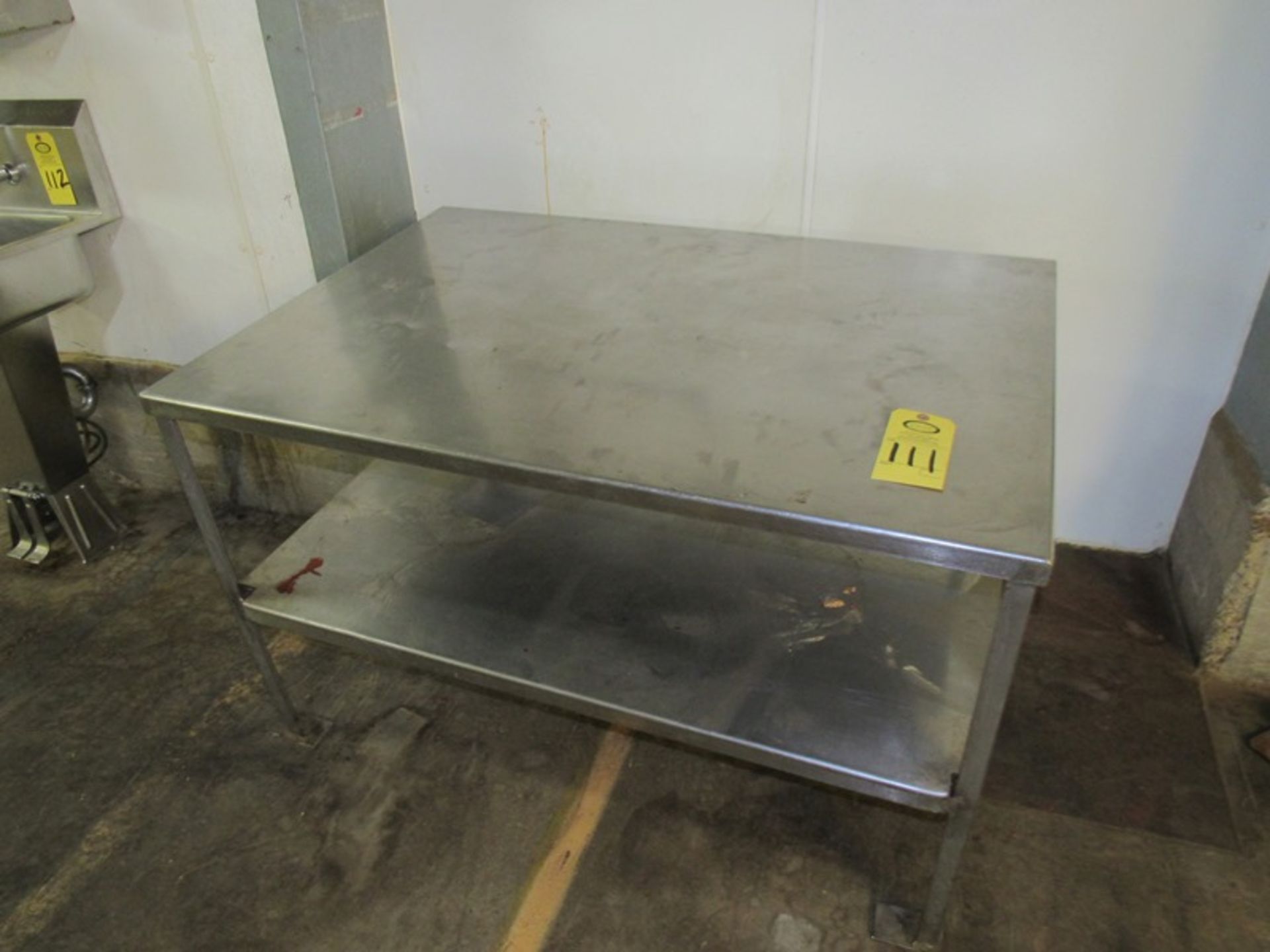 Stainless Steel Table, 34" W X 4' L X 31" T (Required Rigging Fee: $10 Contact Norm Pavlish at