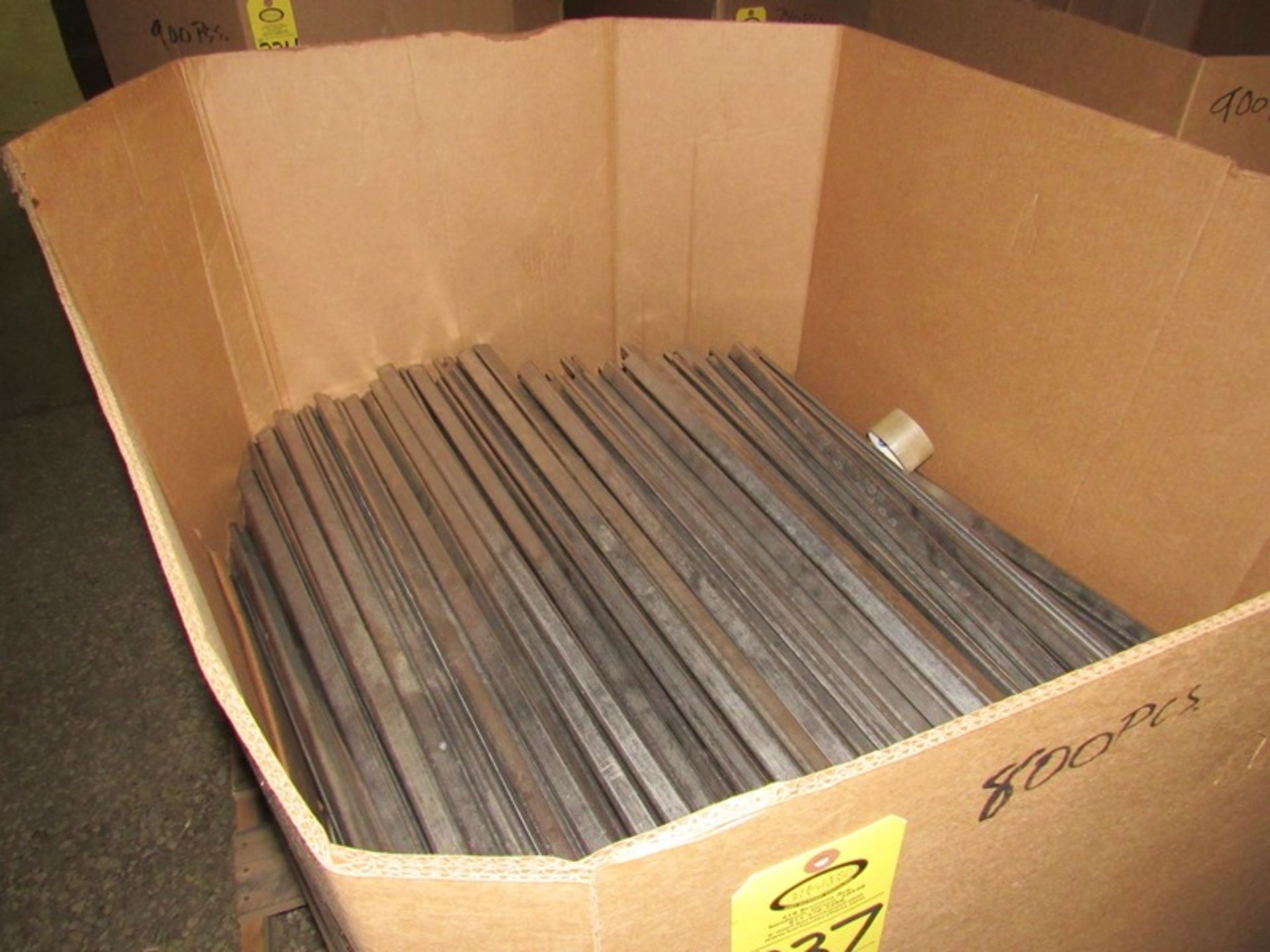 Lot of approx. (800) 39" Stainless Steel Smoke Sticks in cardboard combo, 1900 Lbs approx. weight (