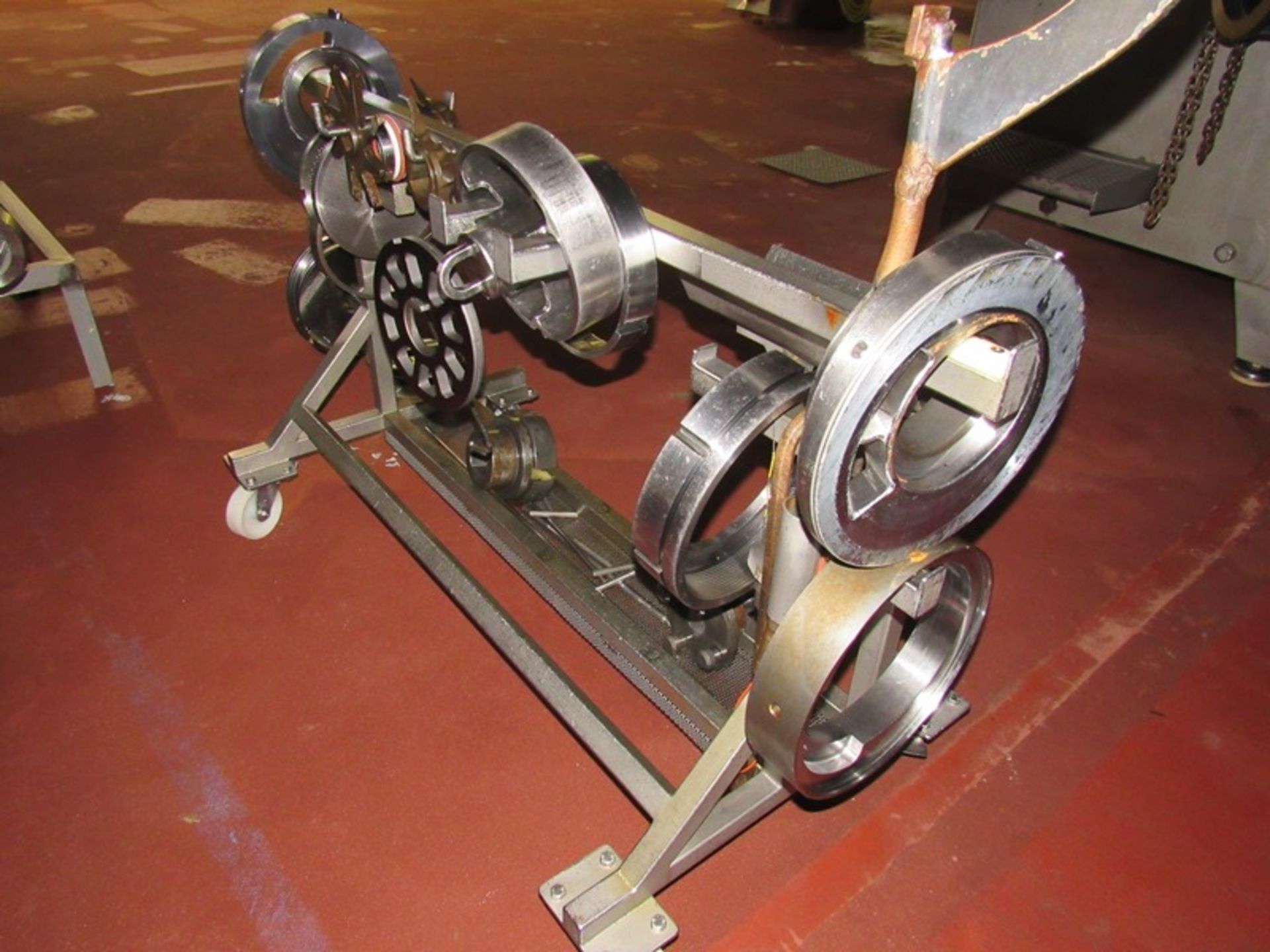 Wolfking Mdl. C-250-UNI Stainless Steel Grinder, Ser. #M-80477, Mfg. 1995, stainless steel auger, - Image 9 of 10
