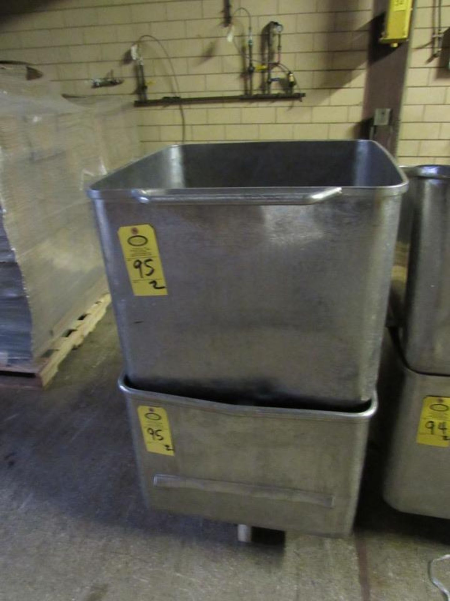 Stainless Steel Dump Buggies, 400 Lb. capacity (Required Rigging Fee: $20 Contact Norm Pavlish at