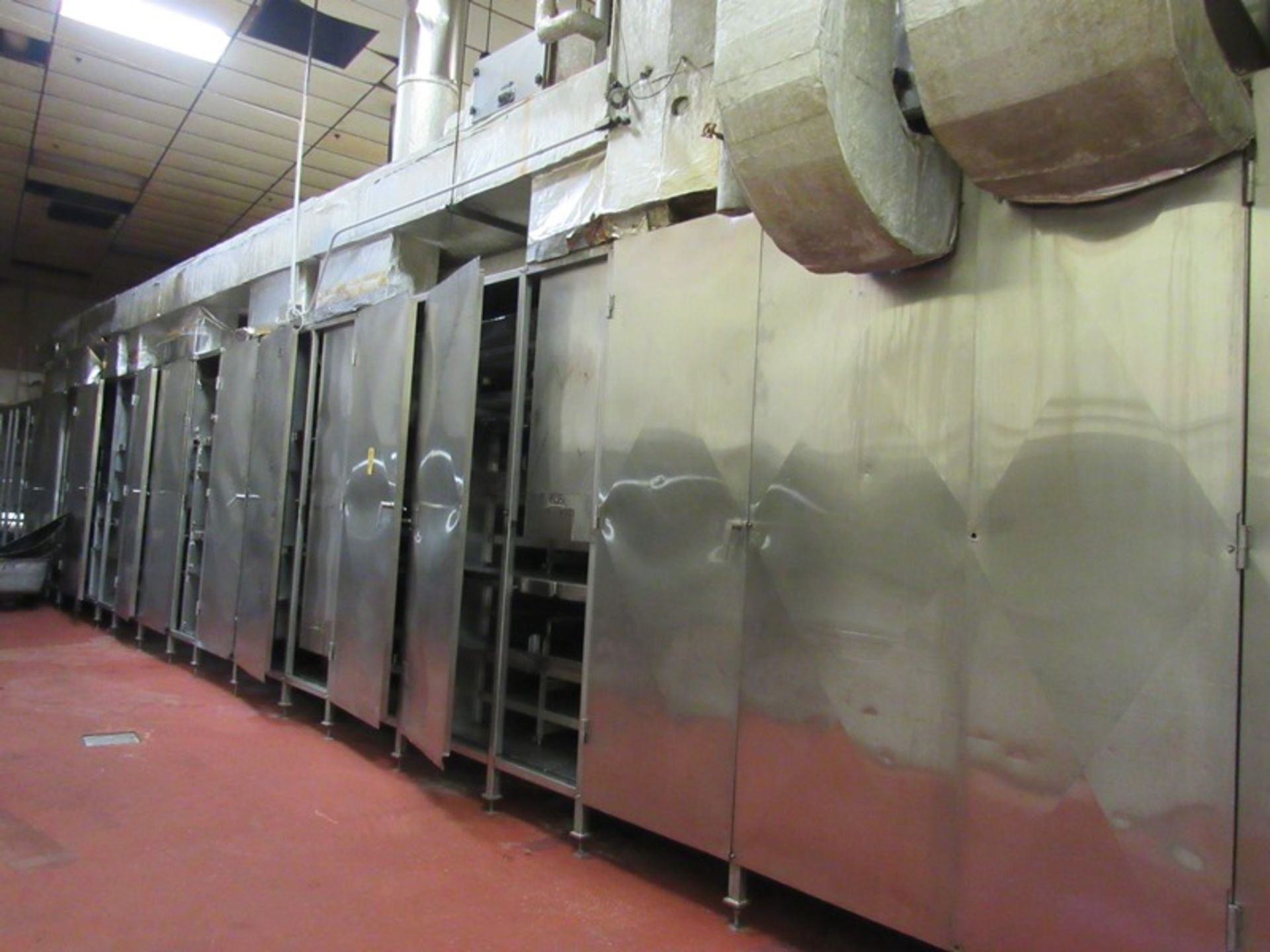 Stainless Steel Continuous Oven, triple pass oven, 40” wide belt X approximately 70’ long tunnel