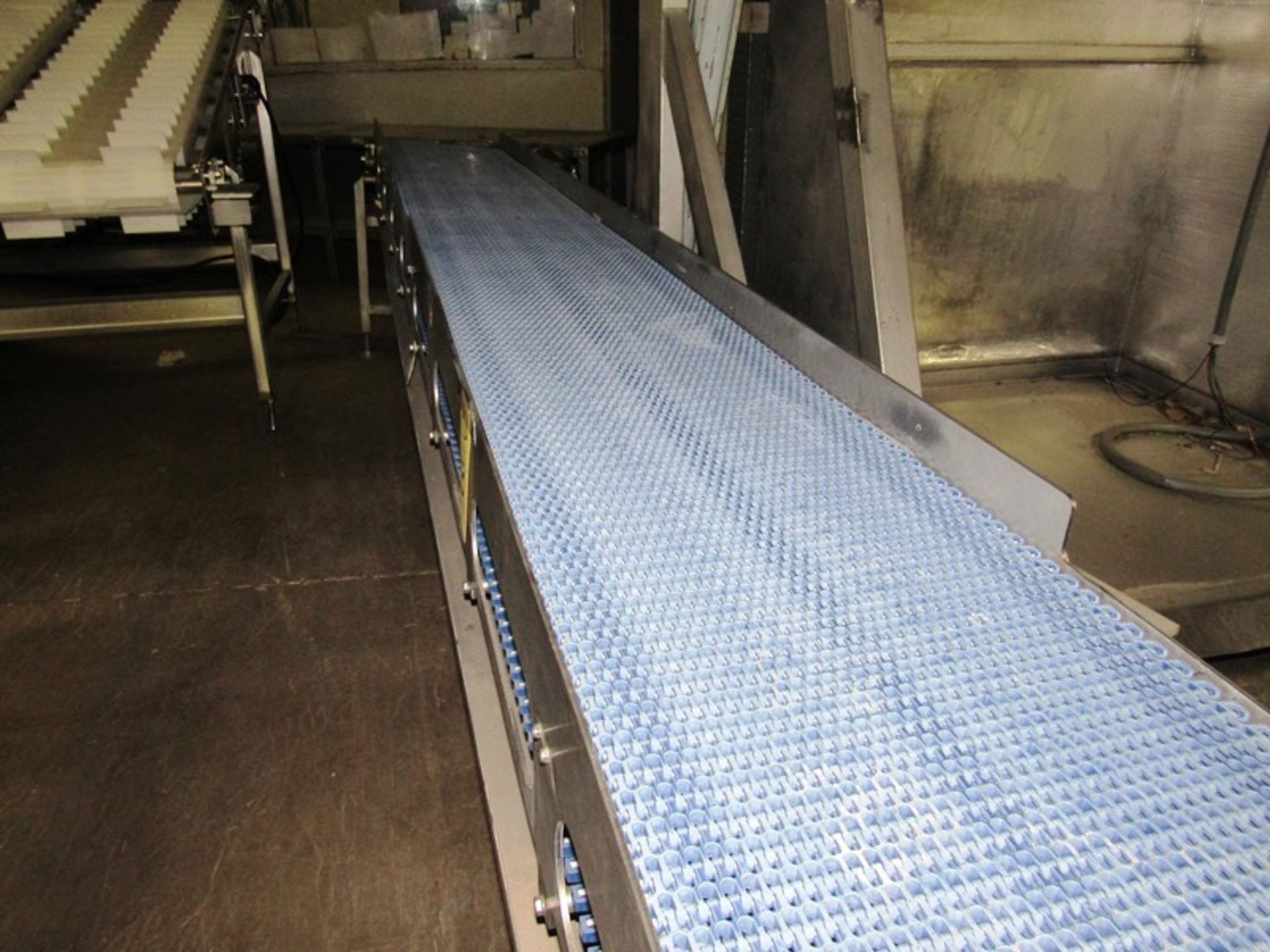 Stainless Steel Frame Conveyor, 16" W X 13' L plastic belt, stainless steel, 208/230/460 volt - Image 2 of 3