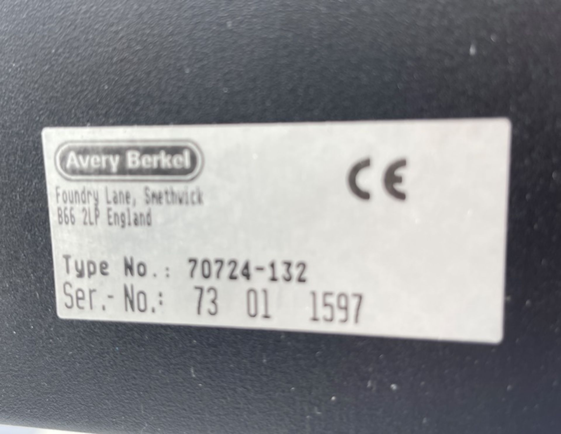 Avery Berkel type B806/B901 Label Printer Applicator, Ser. #70724-129, Located in Skokie, - Image 5 of 5