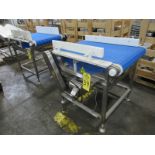 Stainless Steel Conveyor, 24" W X 38" L plastic belt, 3 phase, stainless steel motor, Located in