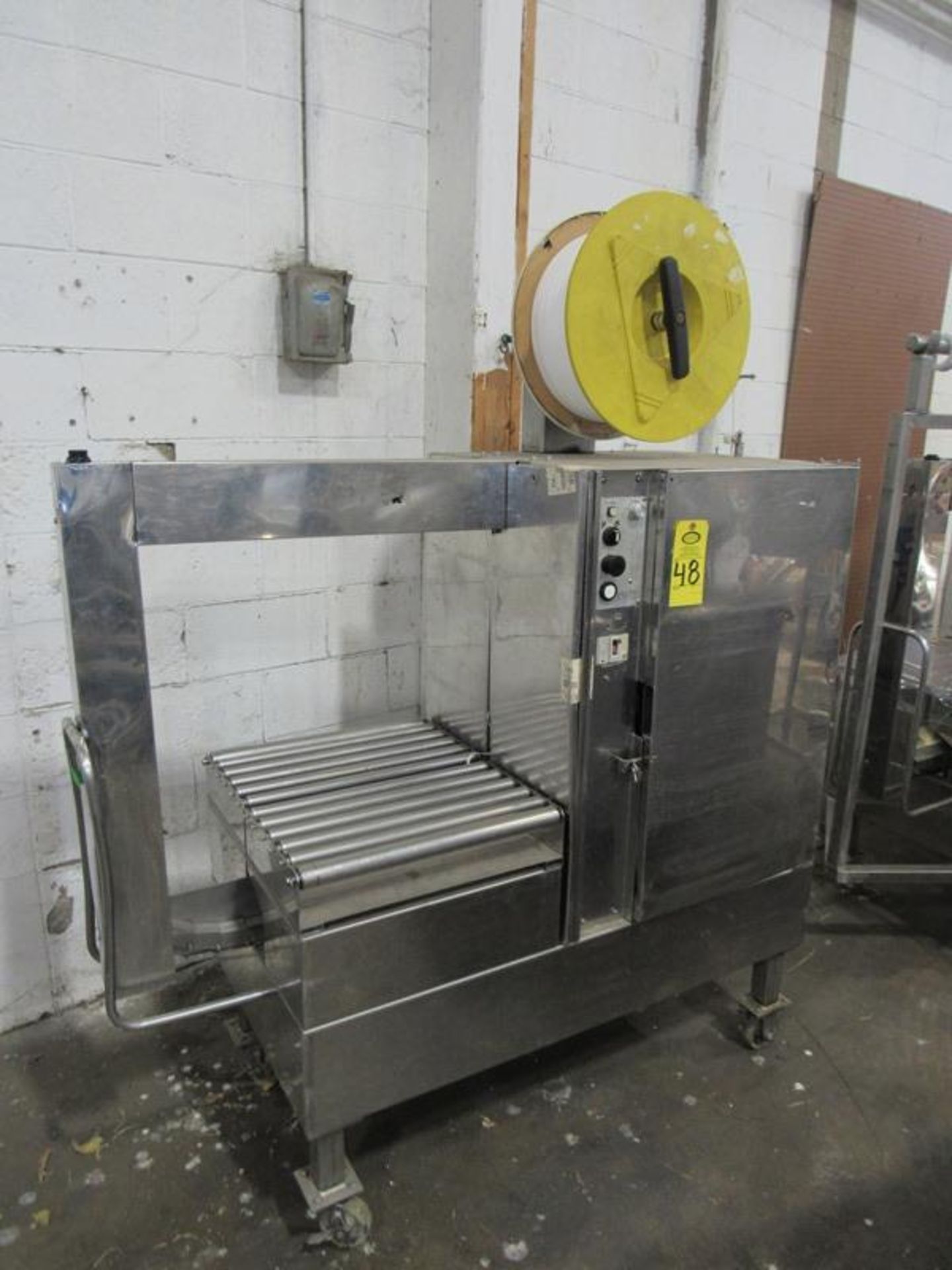 Strap Pack Mdl. AQ7M Stainless Steel Portable Strapping Machine, Located in Plano, Illinois (