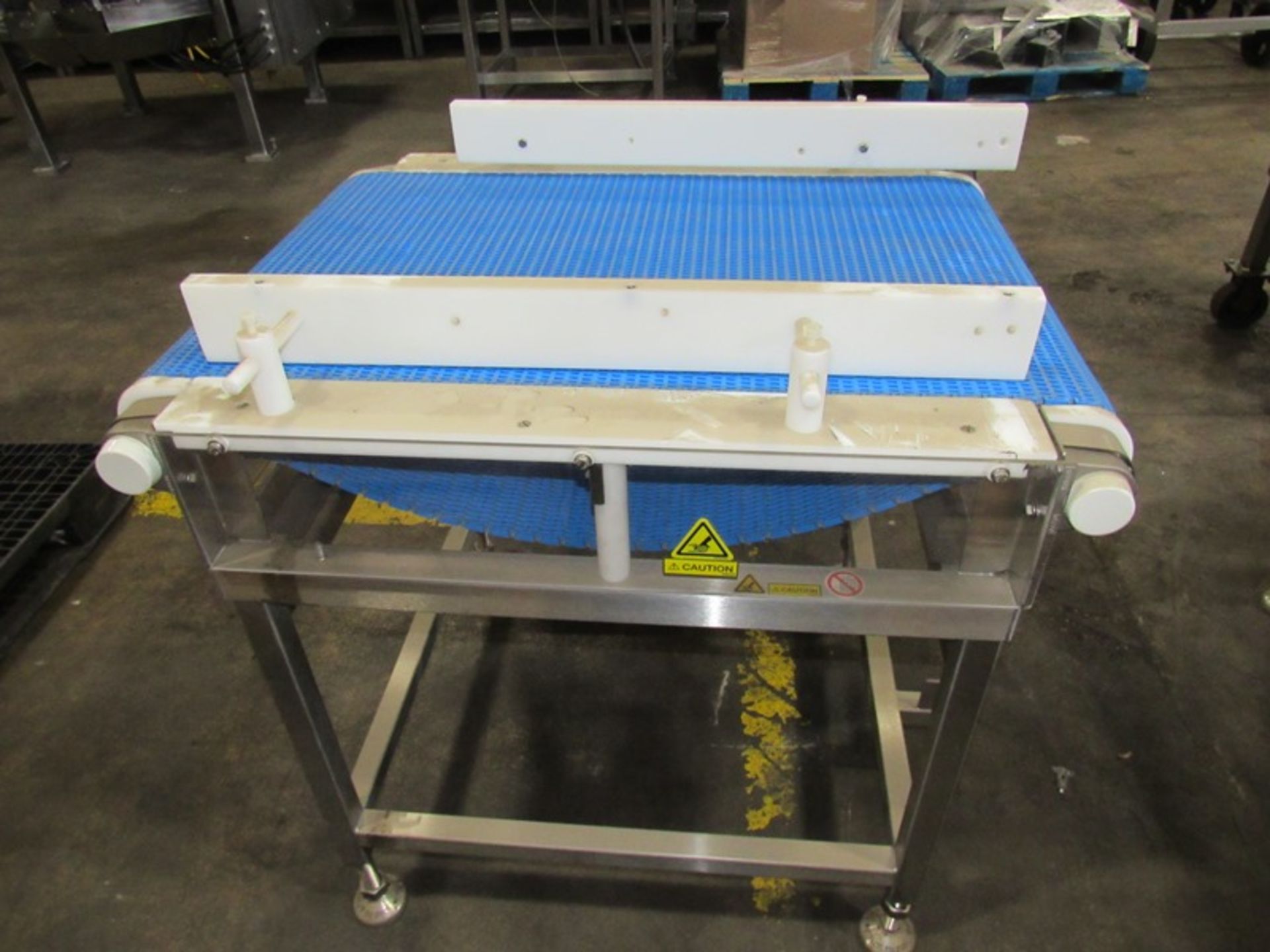 Stainless Steel Conveyor, 24" W X 38" L plastic belt, 3 phase, stainless steel motor, Located in - Image 2 of 3