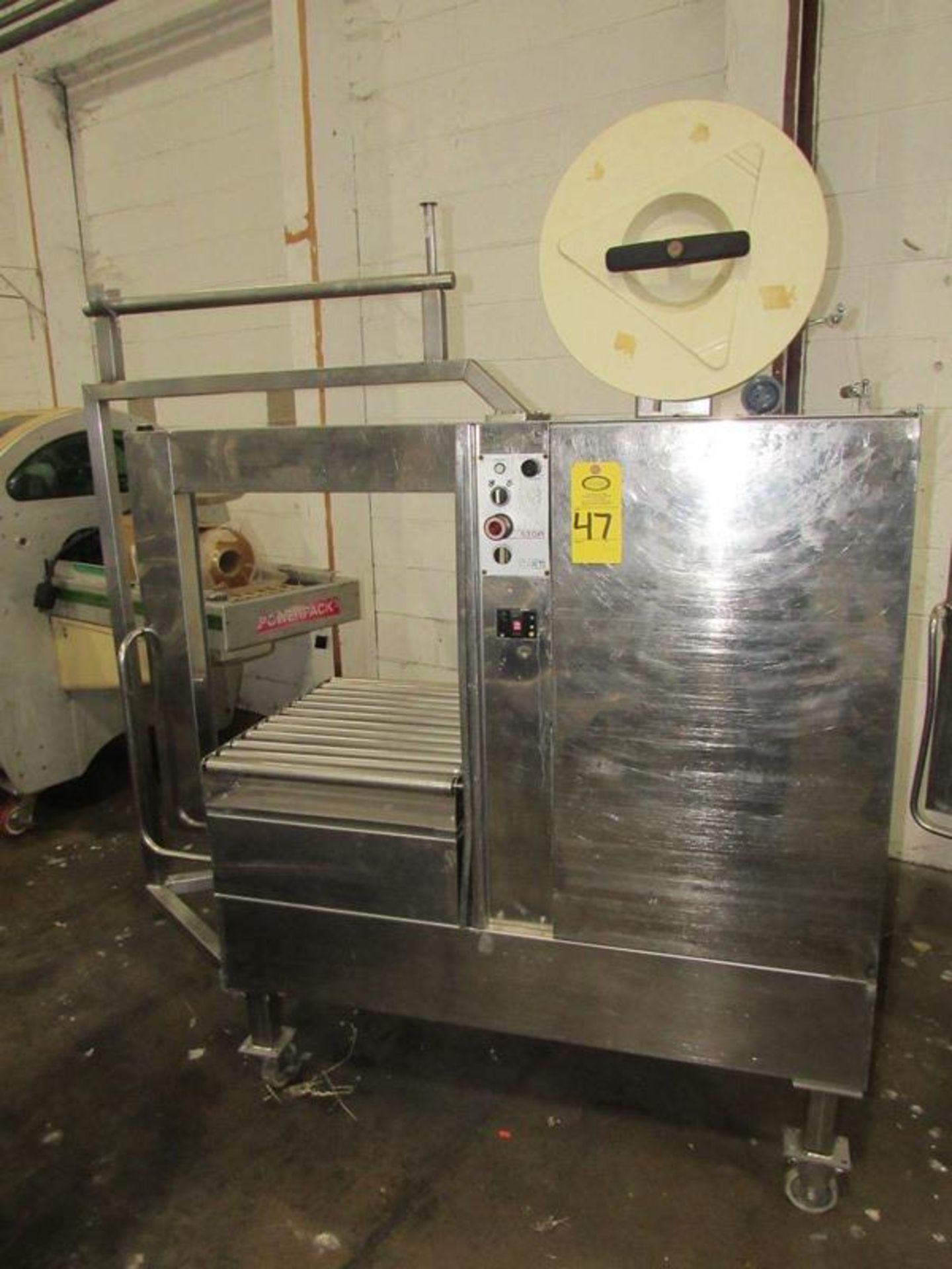 Strap Pack Mdl. AQ7M Stainless Steel Portable Strapping Machine, Located in Plano, Illinois (