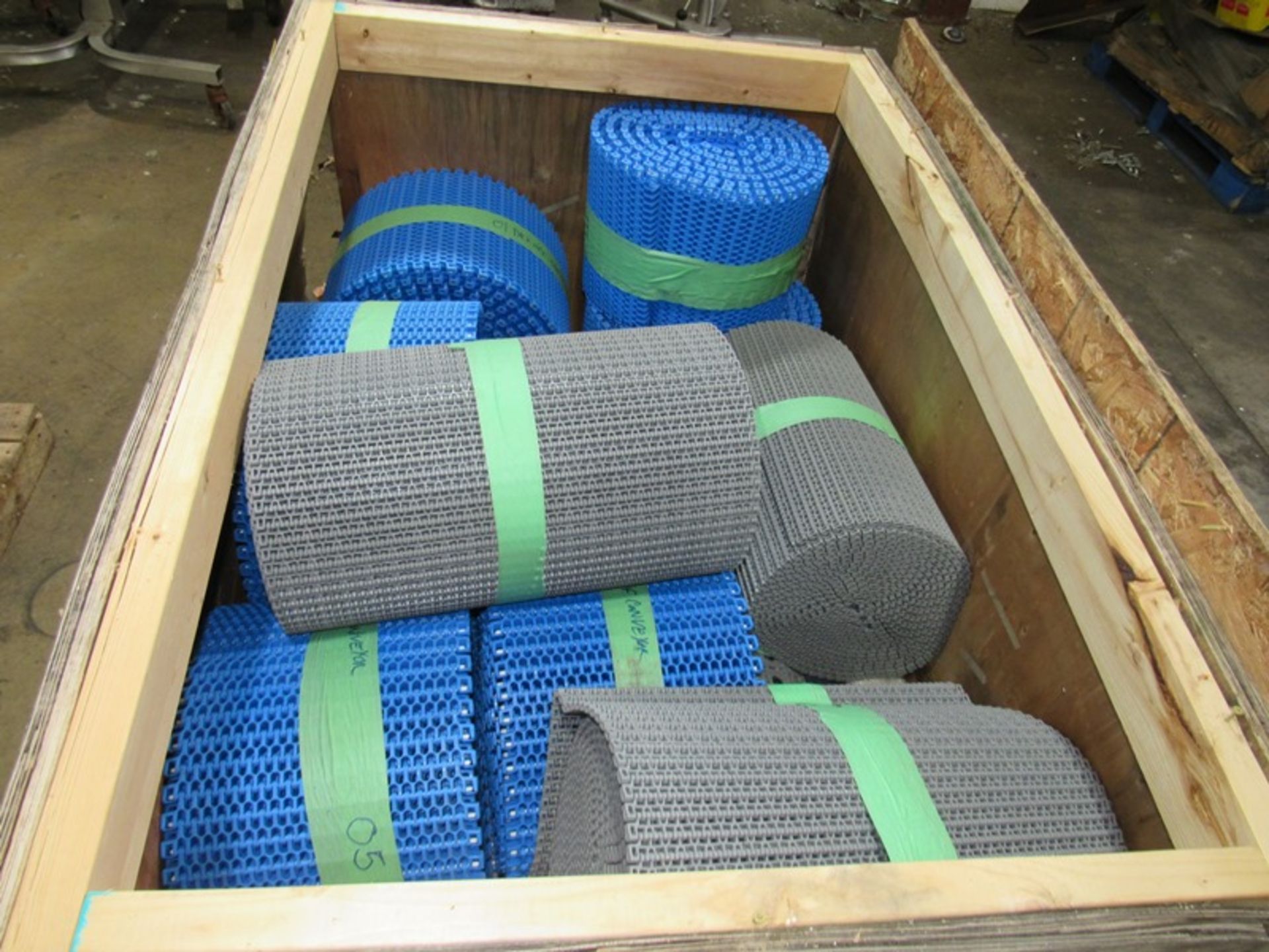 Lot of (10) Rolls, (3) Gray Rolls, 20" wide, (7) Blue Rolls, 12" wide, Located in Plano, Illinois (