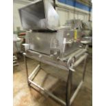 Stainless Steel Macerator, dual shafts with 17 1/4" long blade assembly, 1/4" spacing on 42" W X 70"