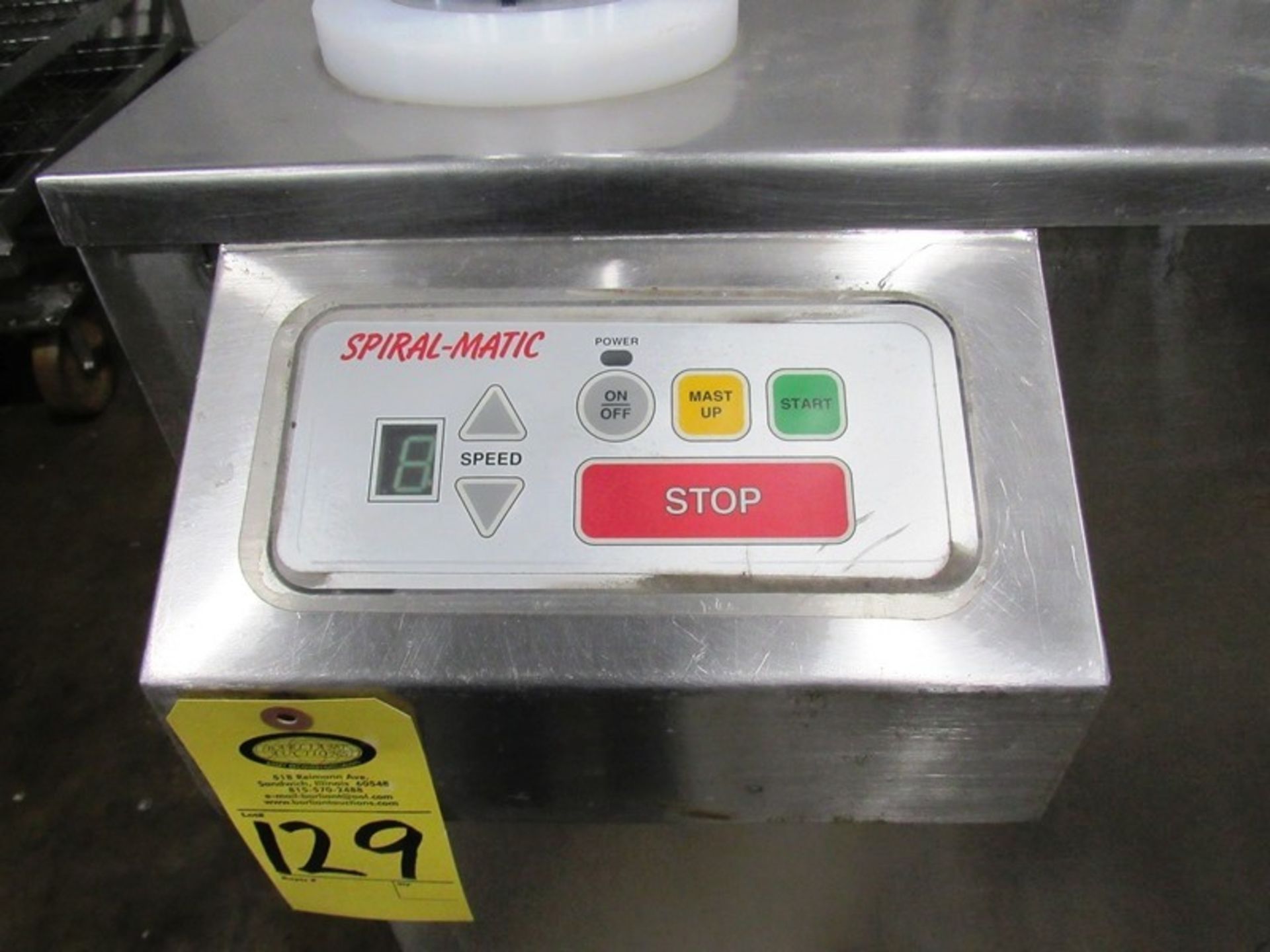 Spiral-Matic Mdl. A65 Spiral Ham Slicer, no blade, missing parts, 523439 cycles indicated, Located - Image 4 of 6