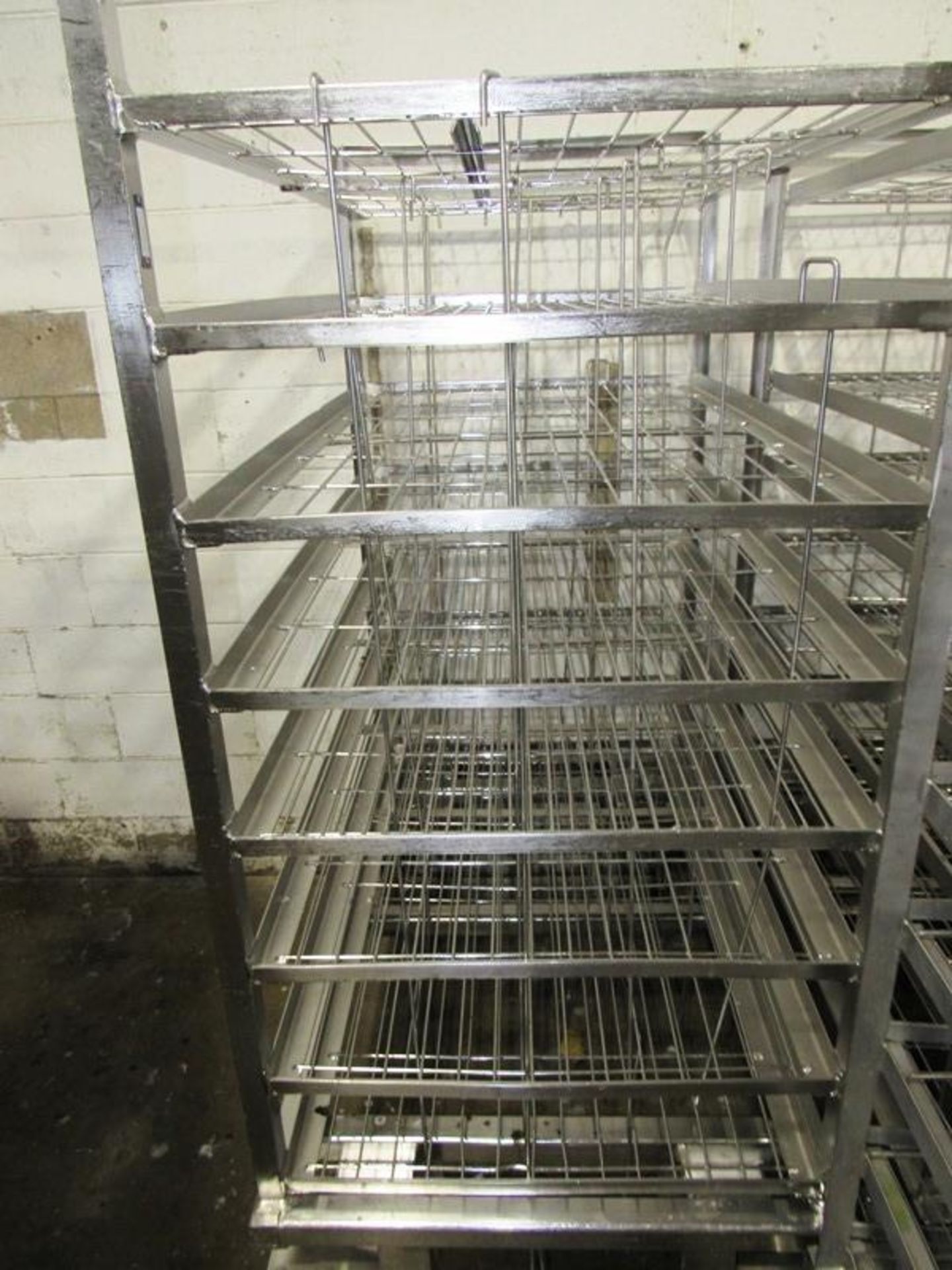 Stainless Steel Smoke Trucks, 31" W X 53" L X 75" T, 9 shelves, Located in Plano, Illinois ( - Image 3 of 3