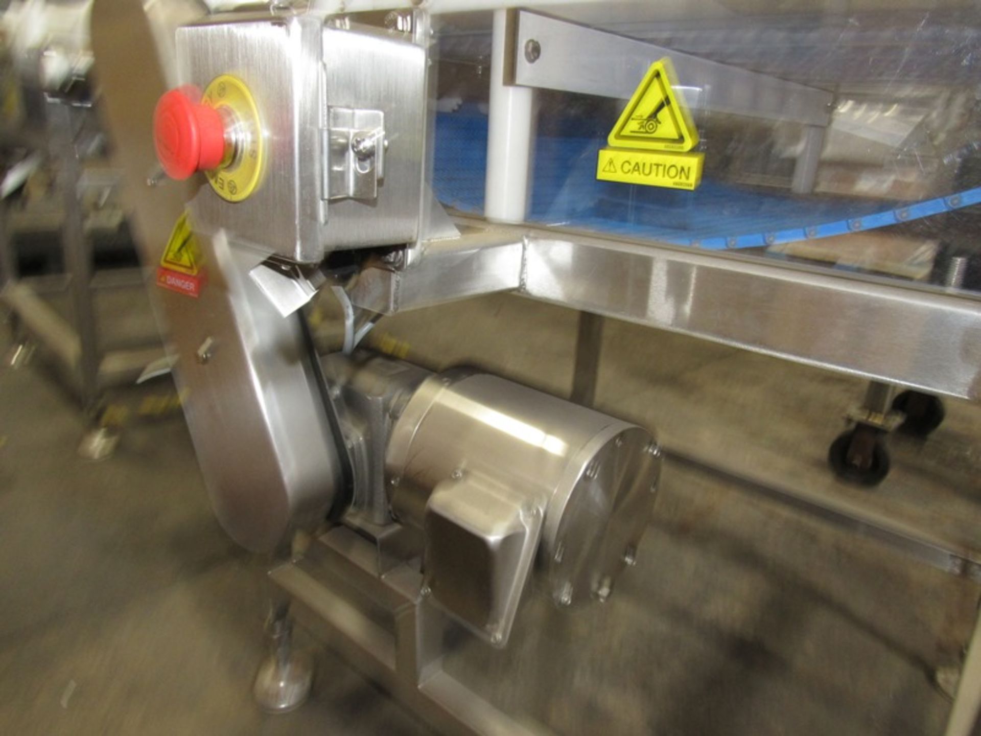 Stainless Steel Conveyor, 24" W X 38" L plastic belt, 3 phase, stainless steel motor, Located in - Image 2 of 2