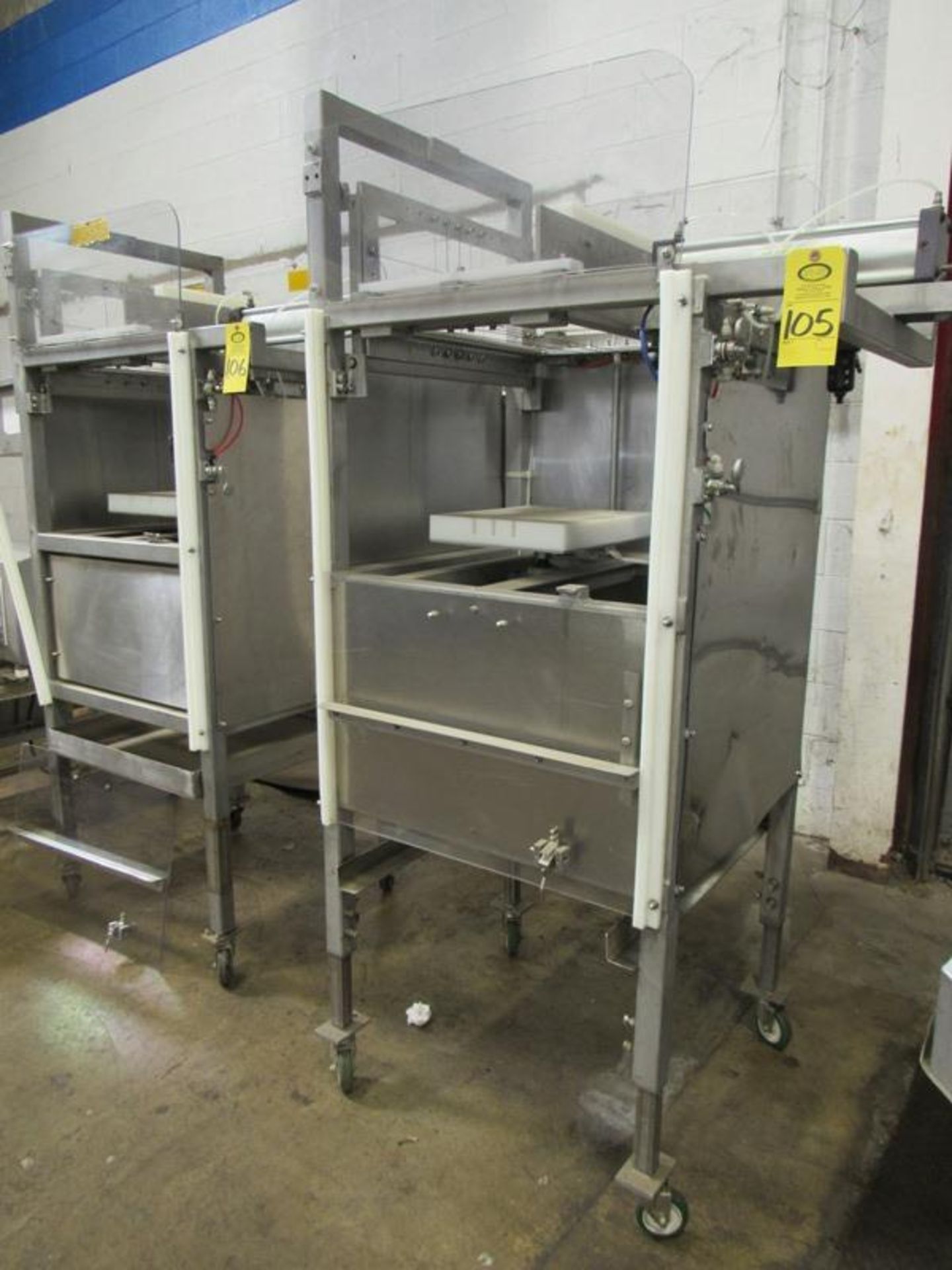 GMC Mdl. Tu-Way Automatic Cheese Portioner, 2" grids, pneumatic operation, on wheels, Located in